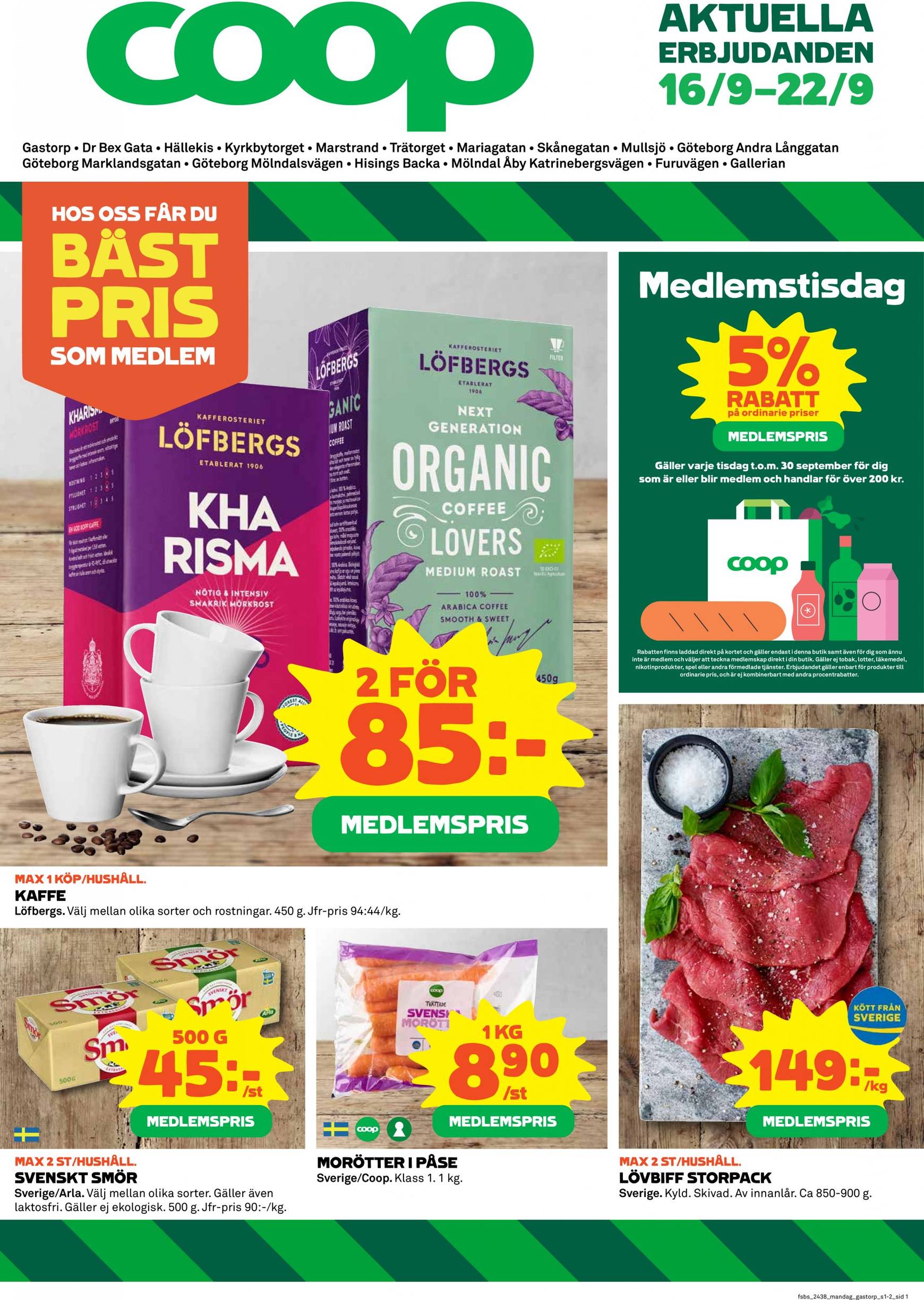 coop - Coop-reklambladet giltigt från 16.09. - 22.09.