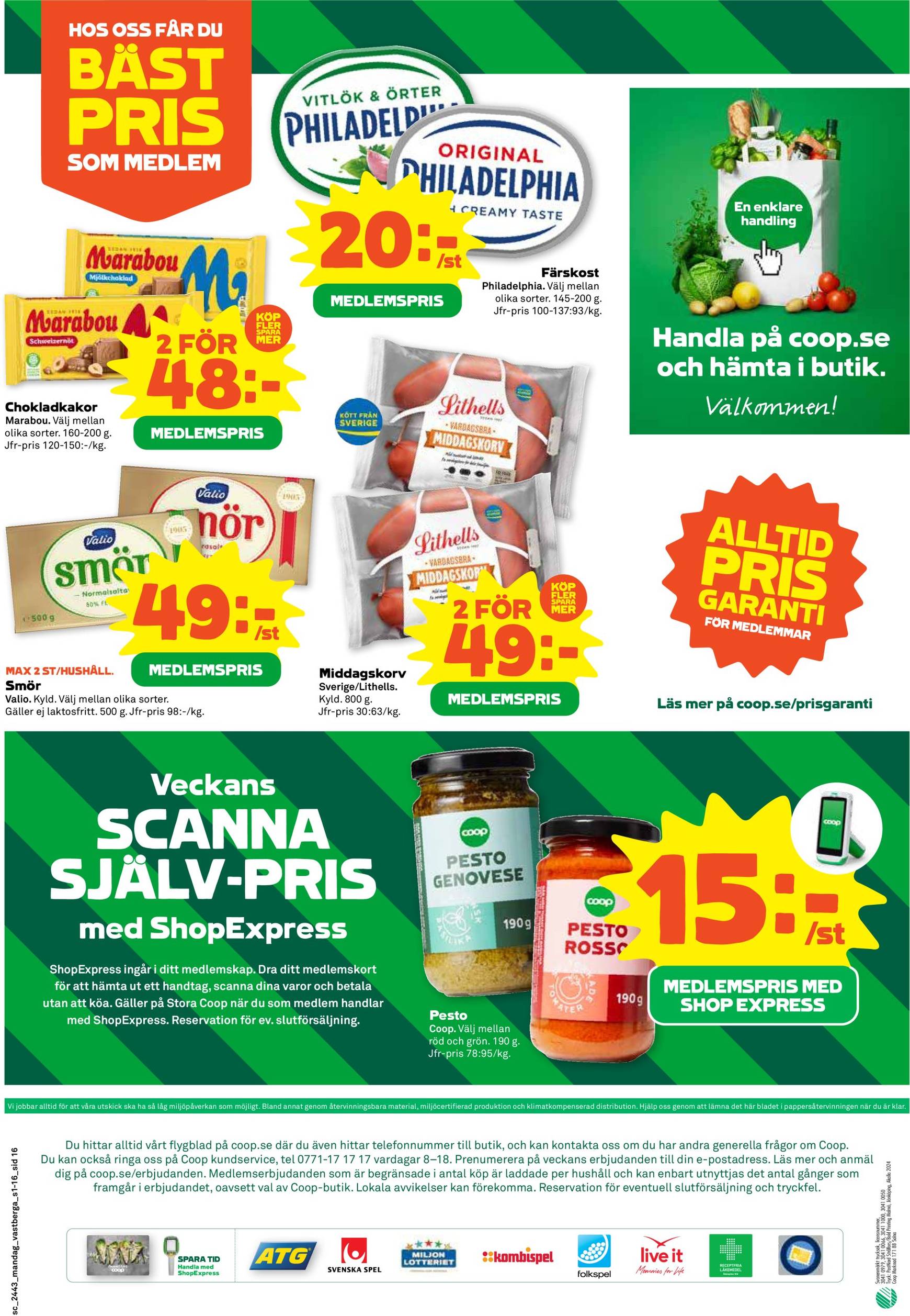 coop - Stora Coop-reklambladet är giltigt från 21.10. - 27.10. - page: 16