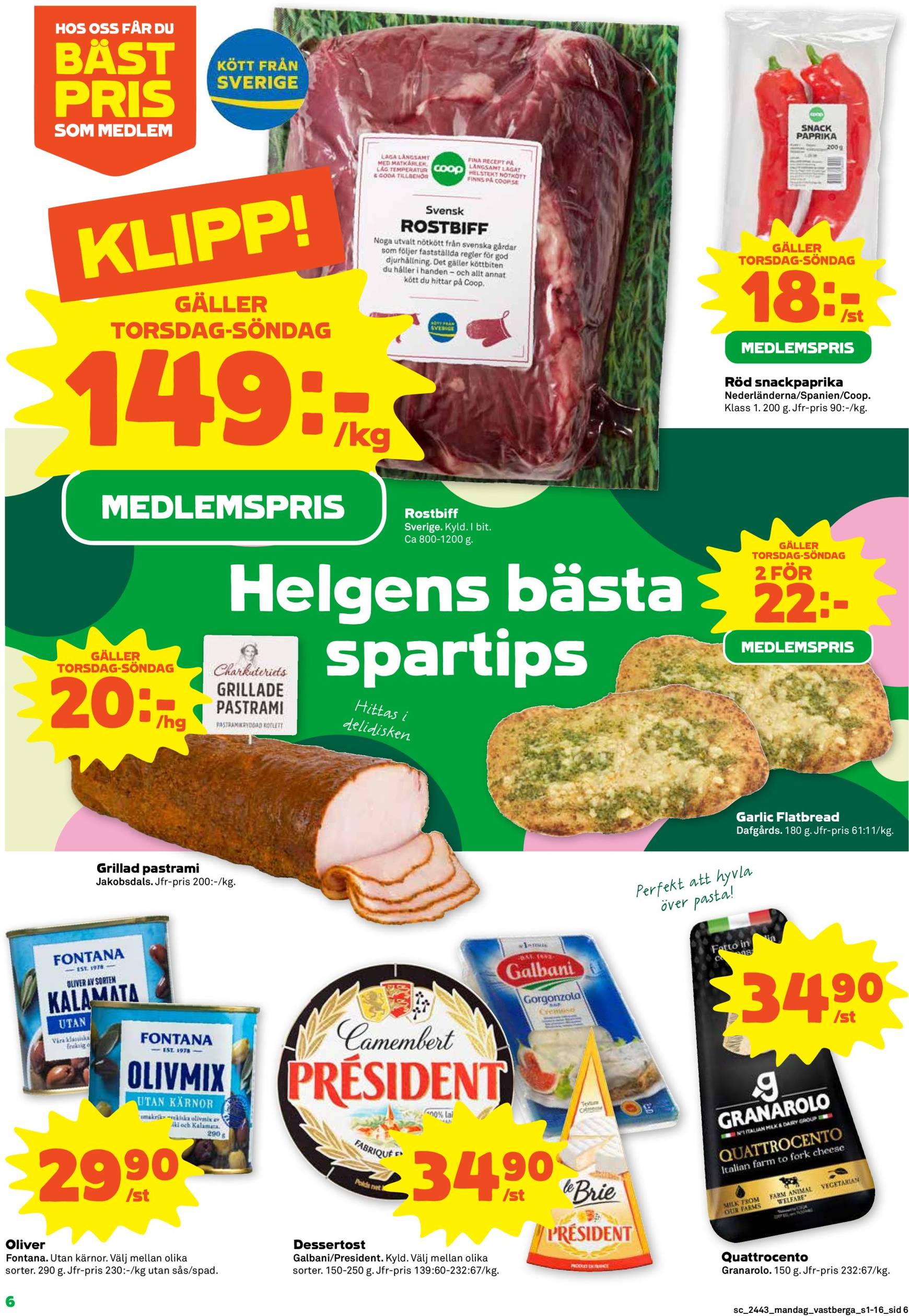 coop - Stora Coop-reklambladet är giltigt från 21.10. - 27.10. - page: 6