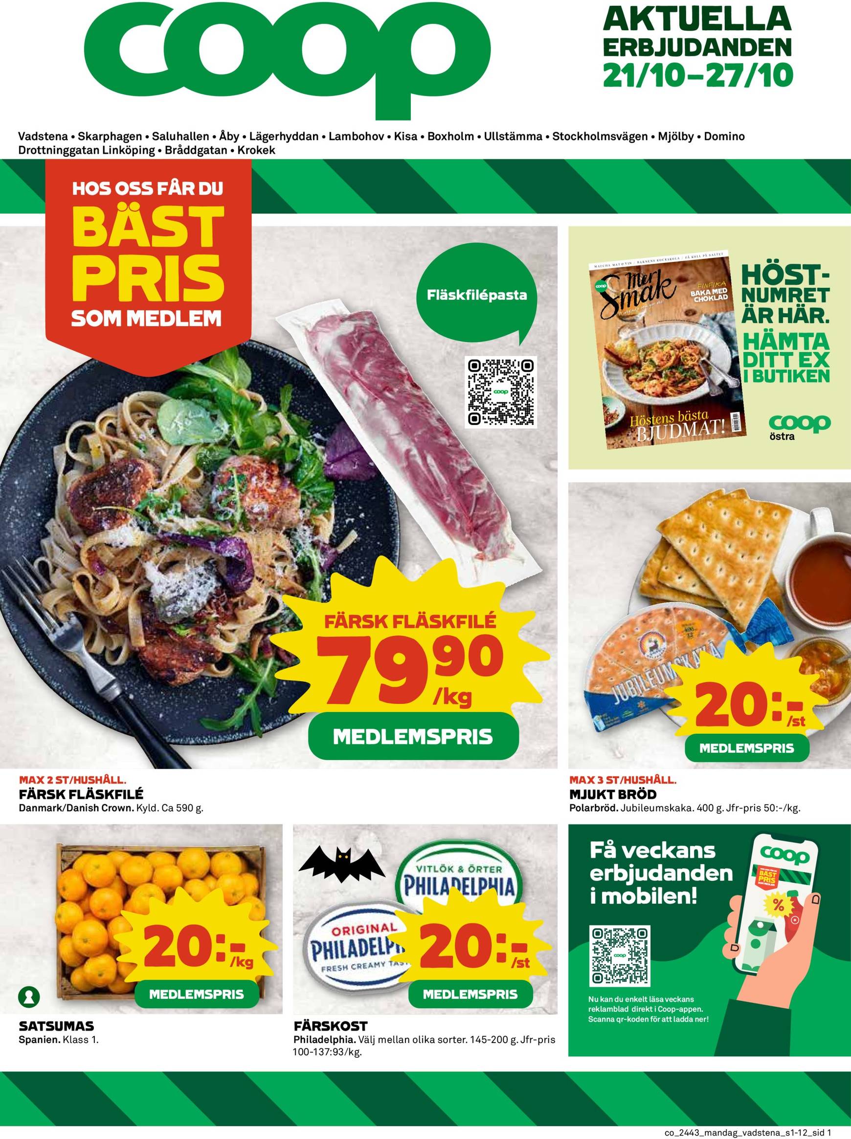 coop - Coop-reklambladet är giltigt från 21.10. - 27.10.