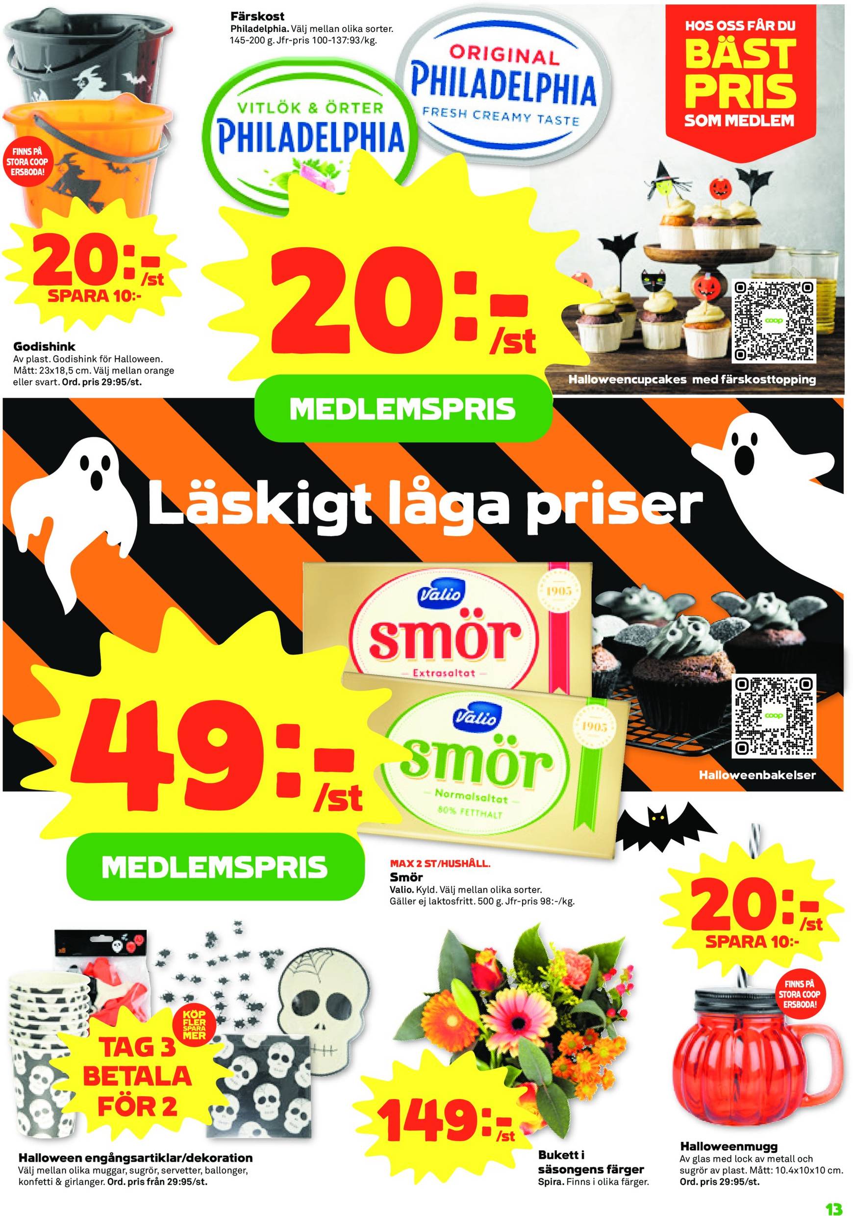 coop - Stora Coop - Ersboda, Tomtebo-reklambladet är giltigt från 21.10. - 27.10. - page: 13