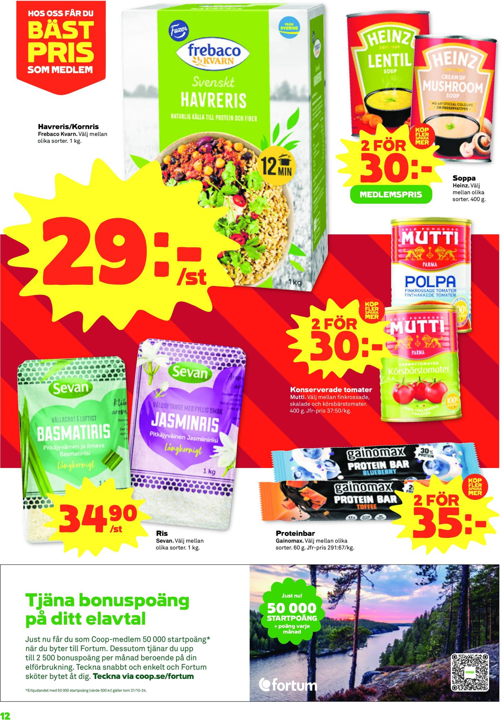 coop - Stora Coop - Ersboda, Tomtebo-reklambladet är giltigt från 21.10. - 27.10. - page: 12