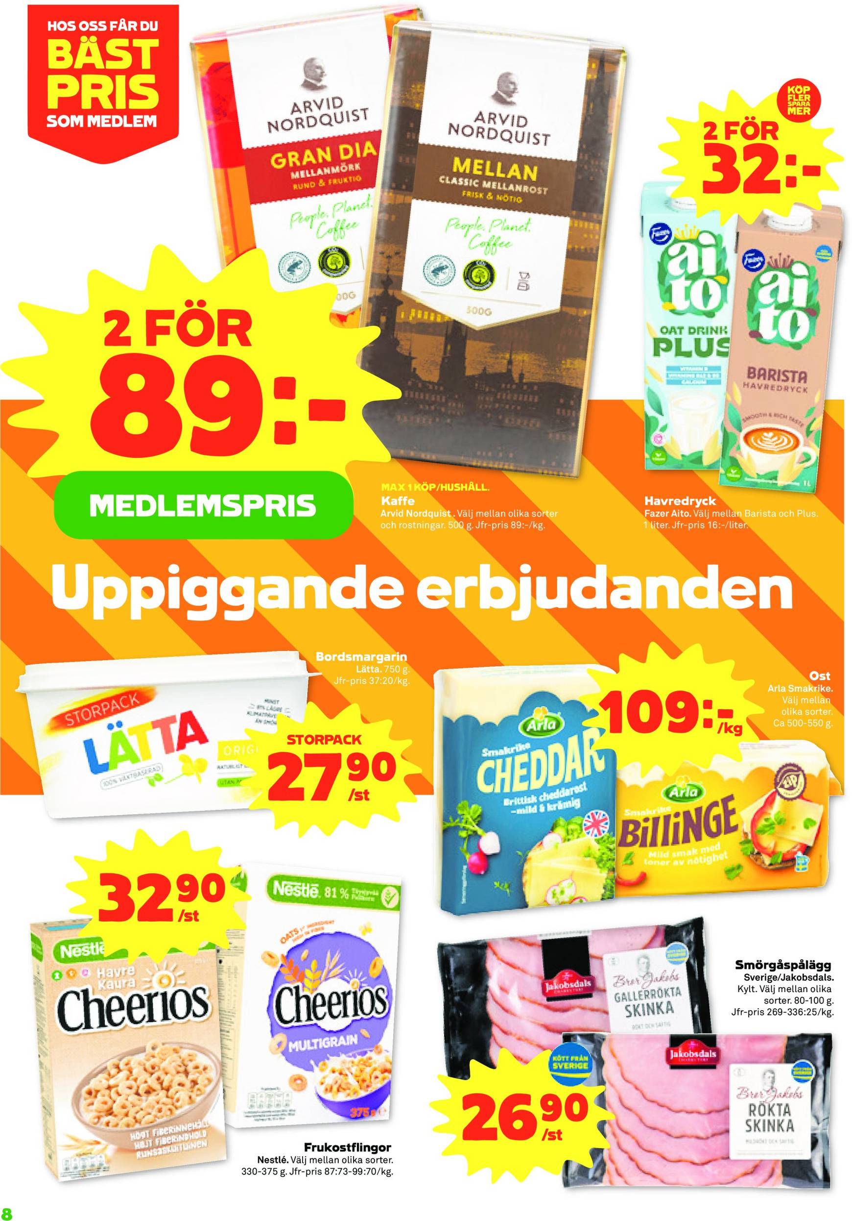 coop - Stora Coop - Ersboda, Tomtebo-reklambladet är giltigt från 21.10. - 27.10. - page: 8