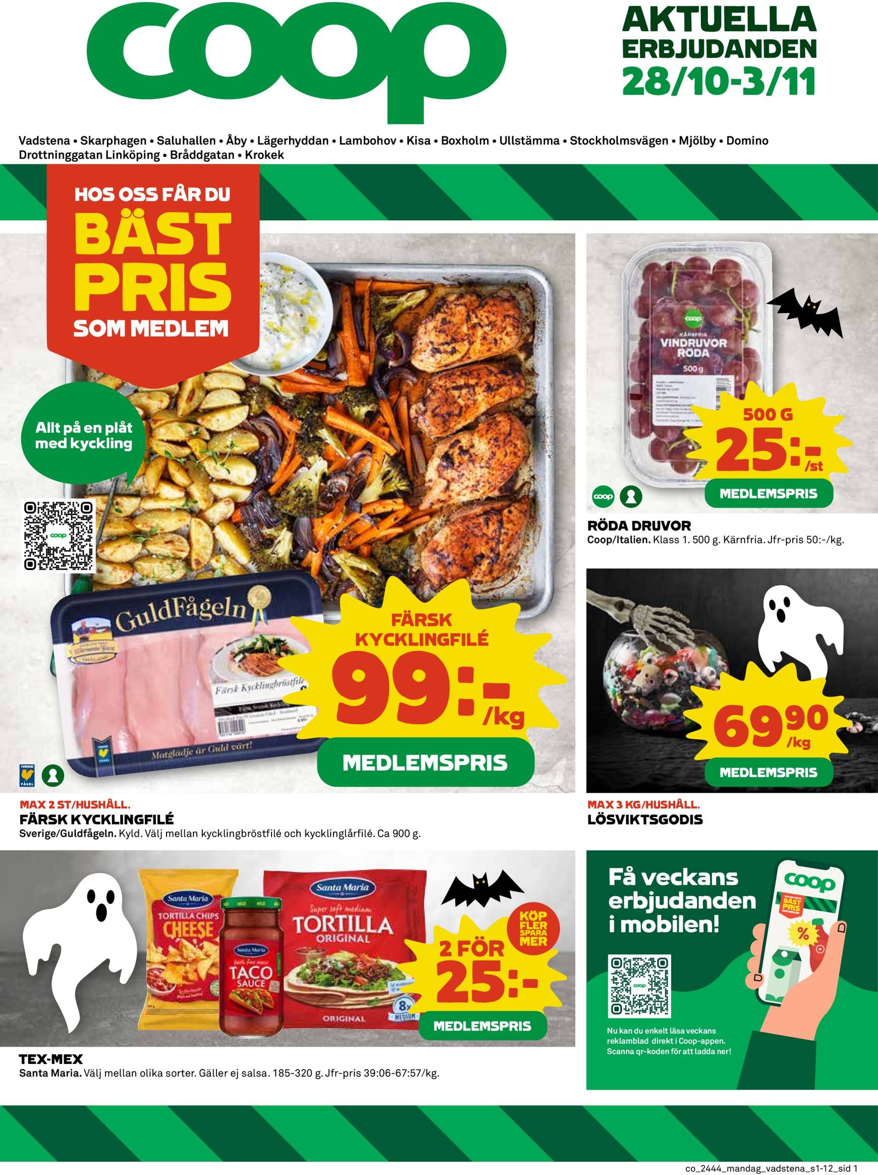 coop - Coop-reklambladet är giltigt från 28.10. - 03.11.