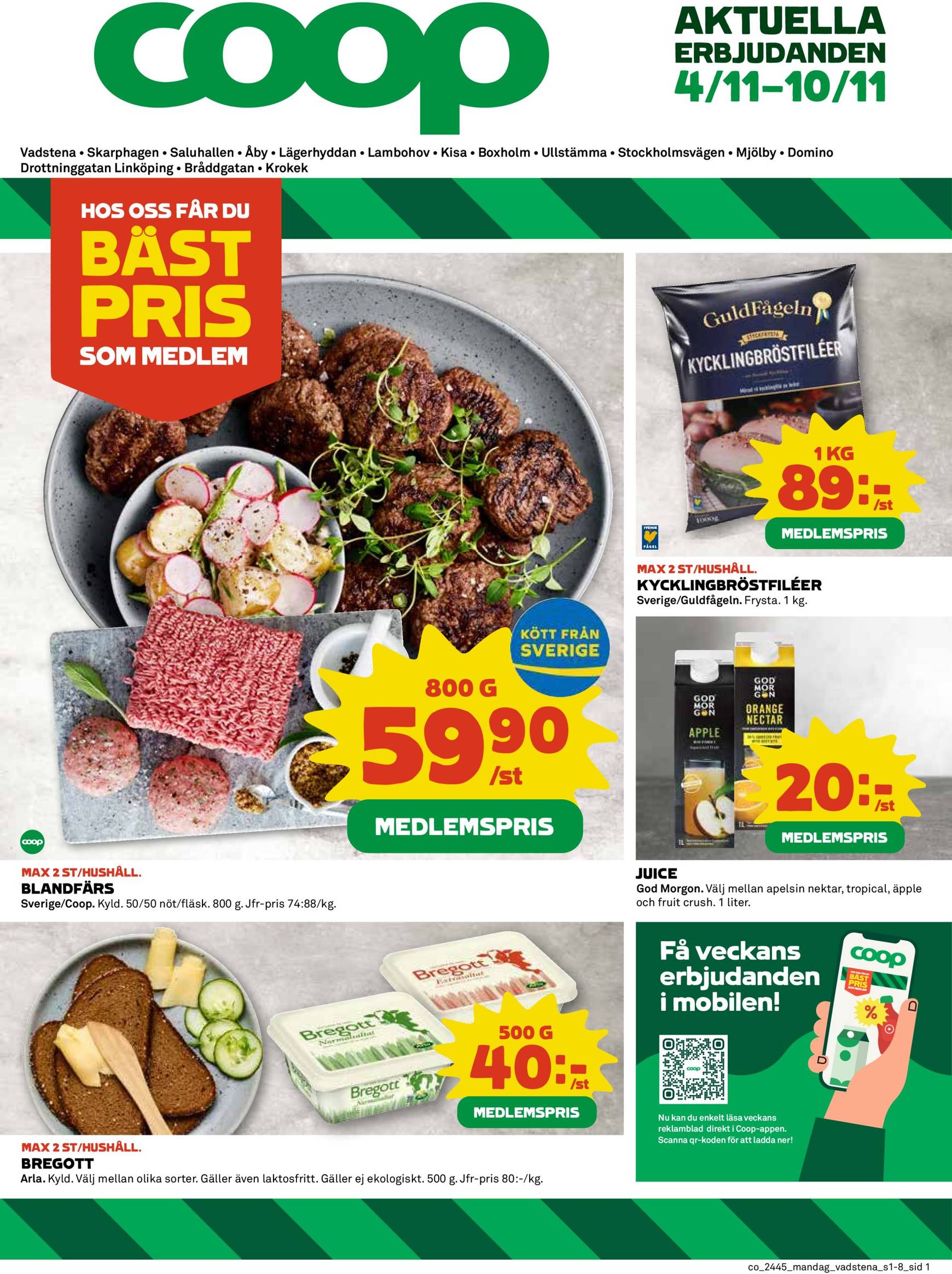 coop - Coop-reklambladet är giltigt från 04.11. - 10.11.