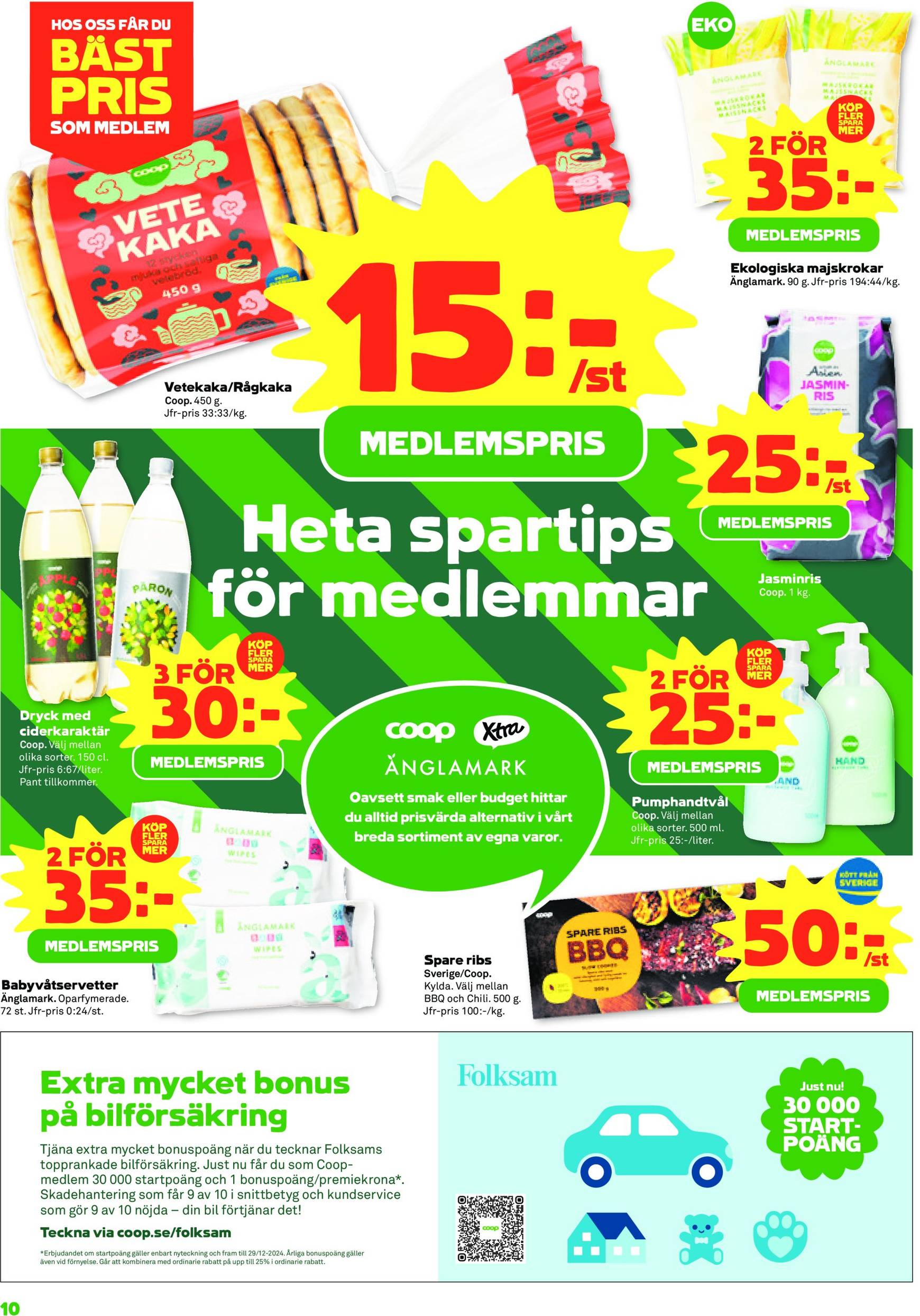 coop - Stora Coop - Ersboda, Tomtebo-reklambladet är giltigt från 04.11. - 10.11. - page: 10