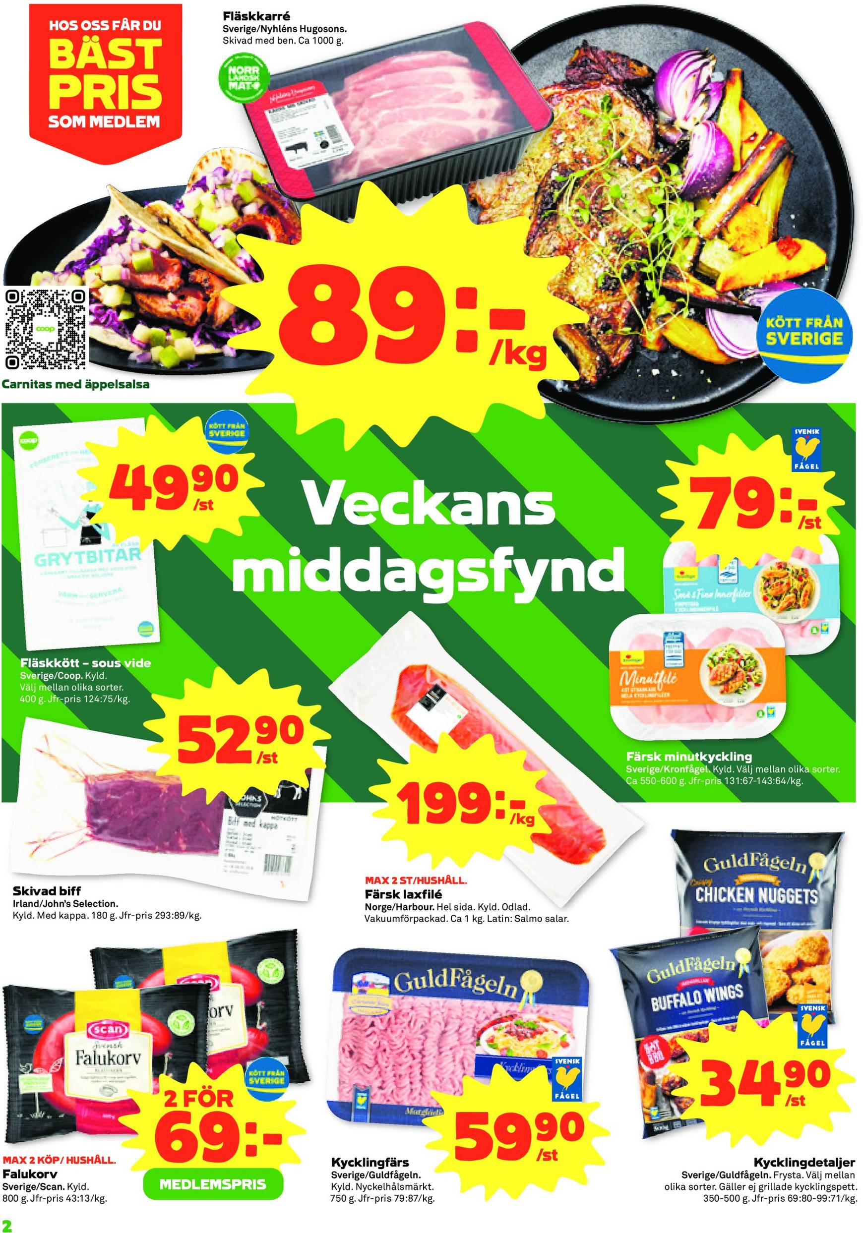 coop - Stora Coop - Ersboda, Tomtebo-reklambladet är giltigt från 04.11. - 10.11. - page: 2