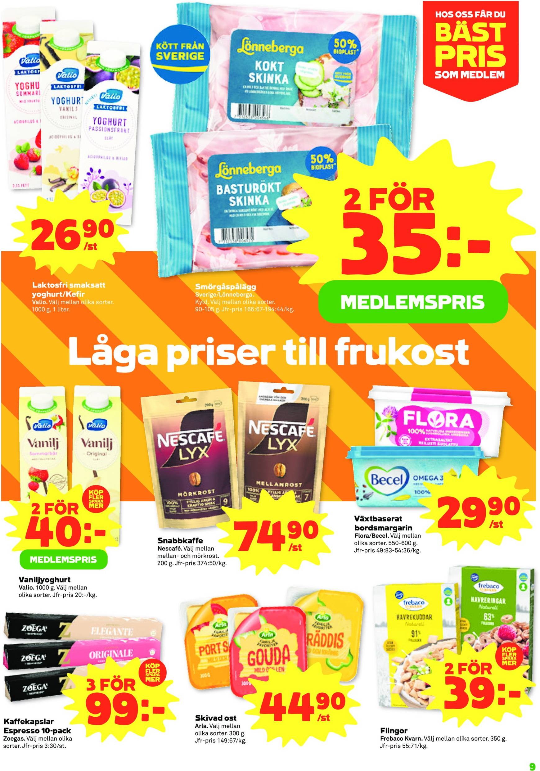 coop - Stora Coop - Ersboda, Tomtebo-reklambladet är giltigt från 11.11. - 17.11. - page: 9