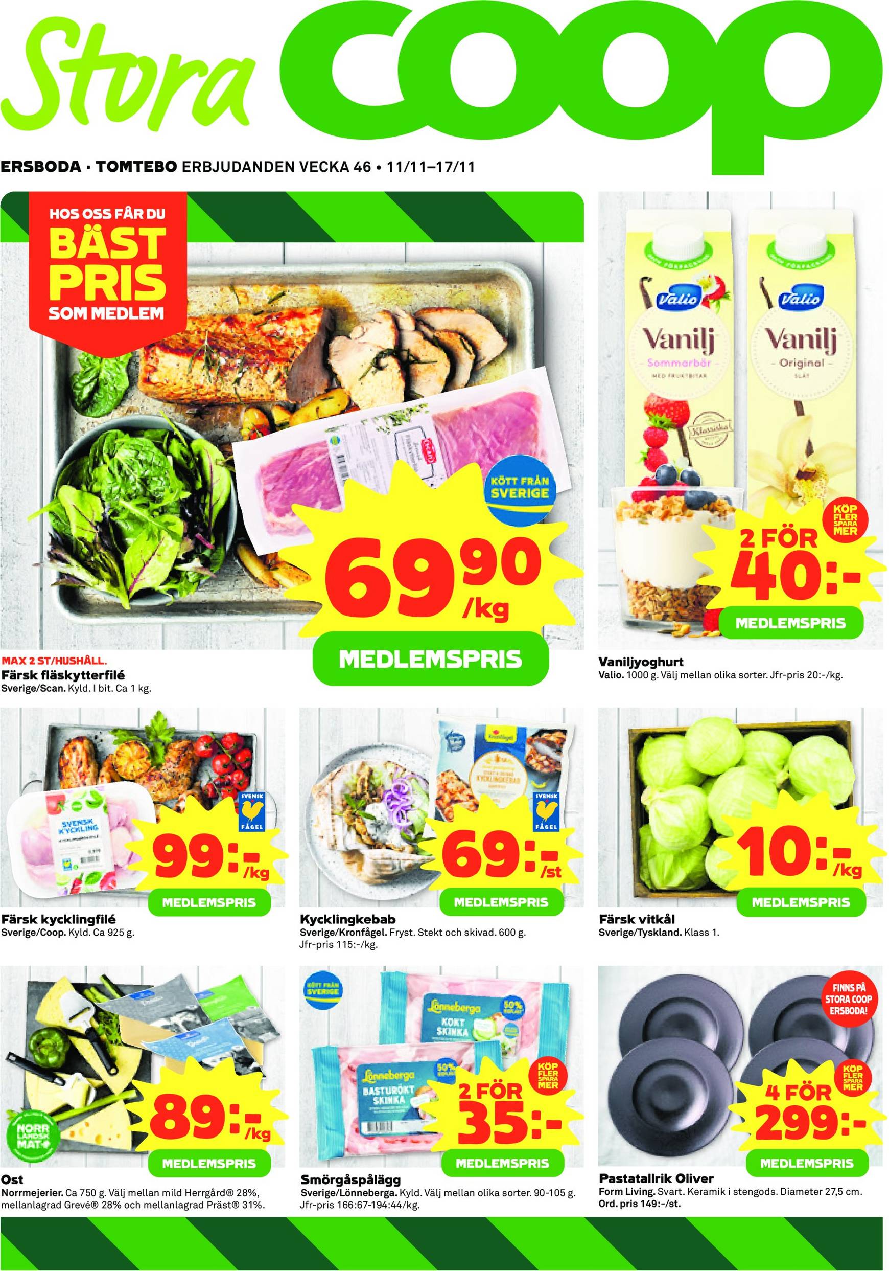 coop - Stora Coop - Ersboda, Tomtebo-reklambladet är giltigt från 11.11. - 17.11.