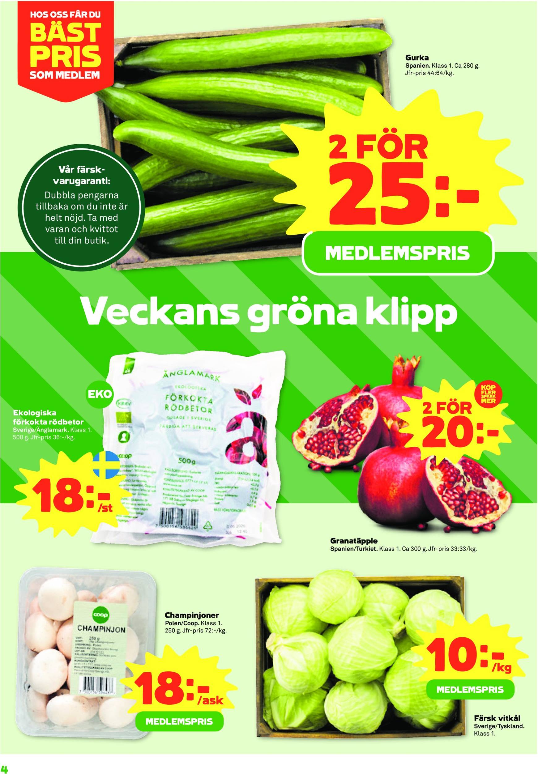 coop - Stora Coop - Ersboda, Tomtebo-reklambladet är giltigt från 11.11. - 17.11. - page: 4