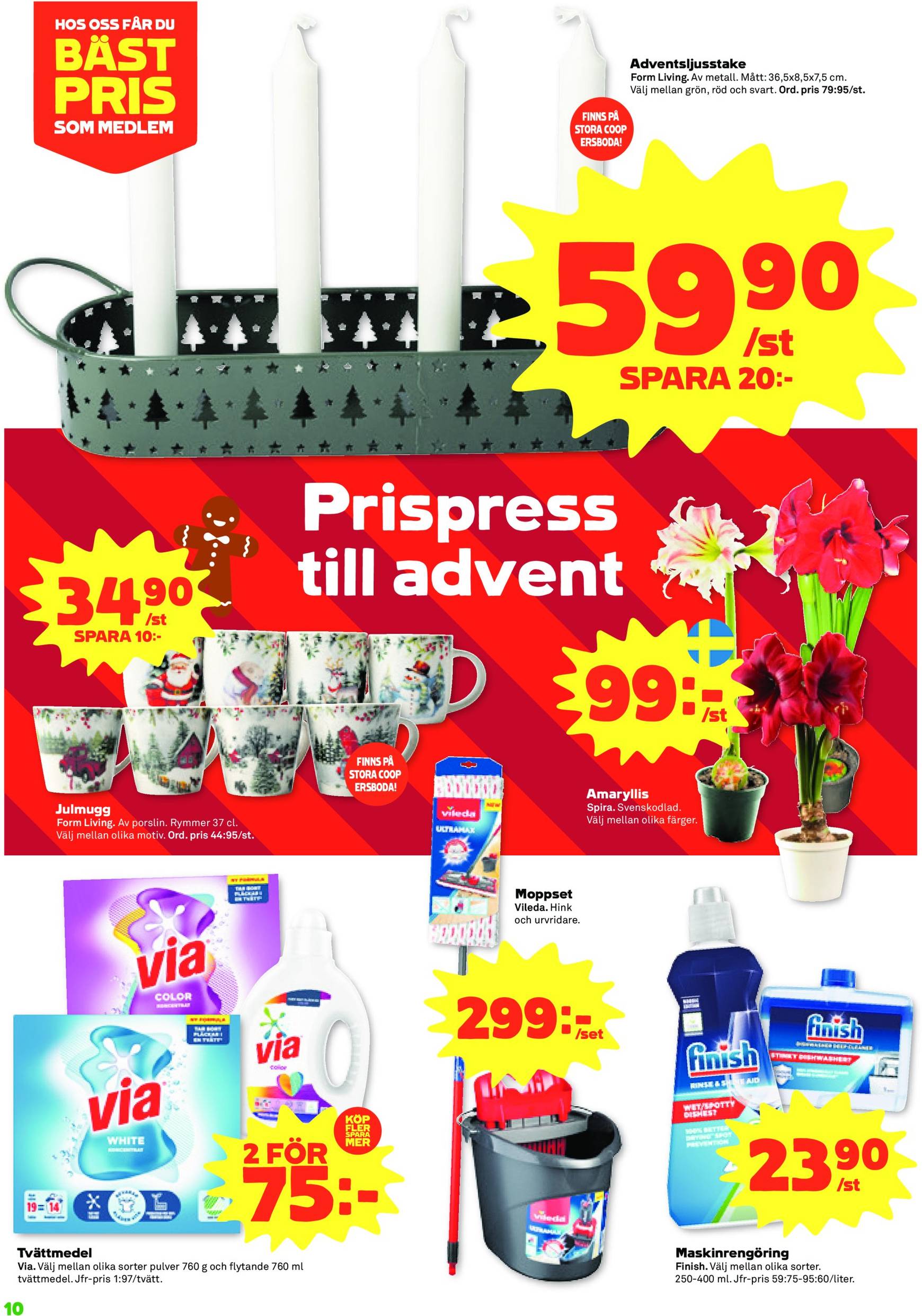 coop - Stora Coop - Ersboda, Tomtebo-reklambladet är giltigt från 11.11. - 17.11. - page: 10