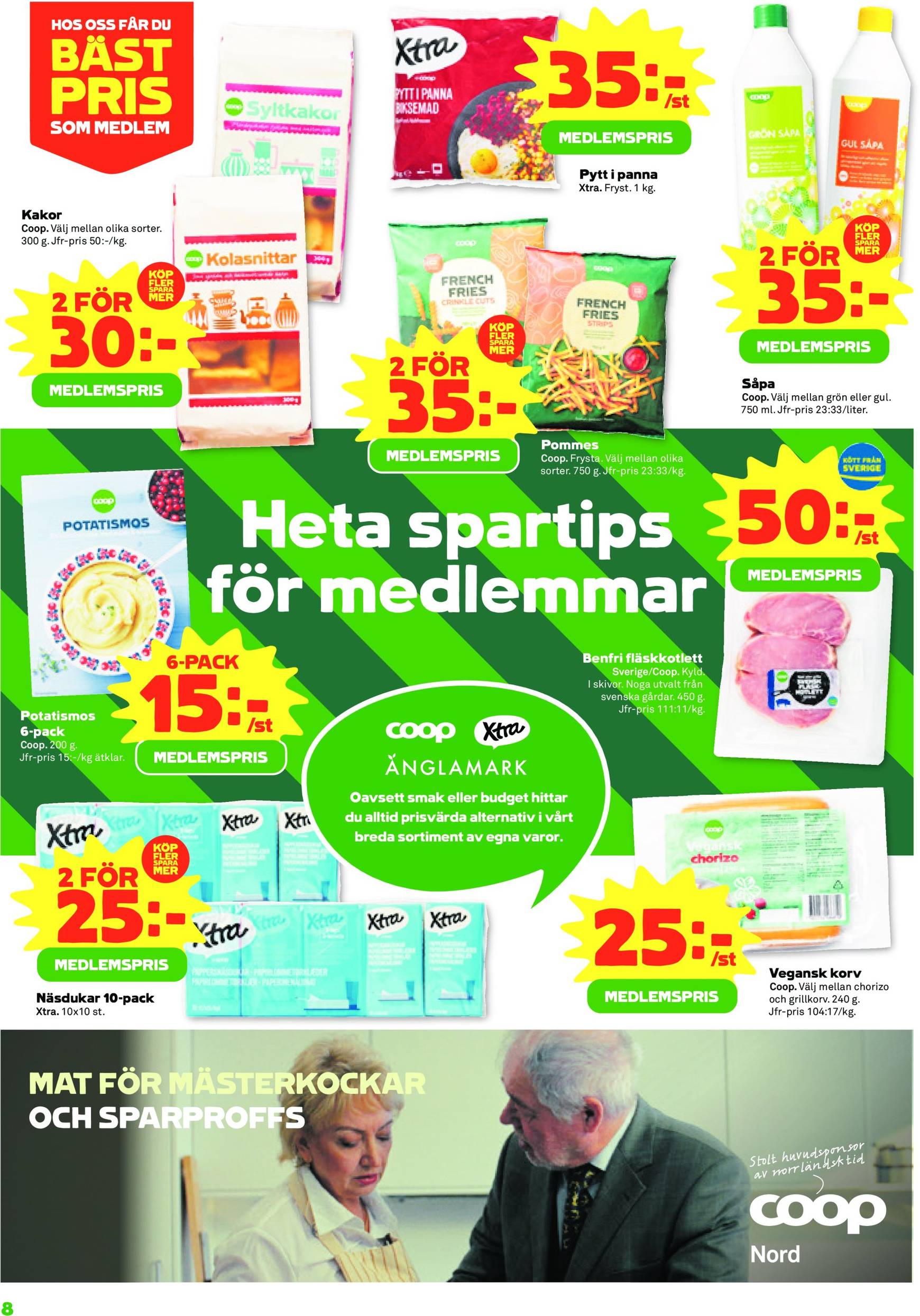 coop - Stora Coop - Ersboda, Tomtebo-reklambladet är giltigt från 11.11. - 17.11. - page: 8