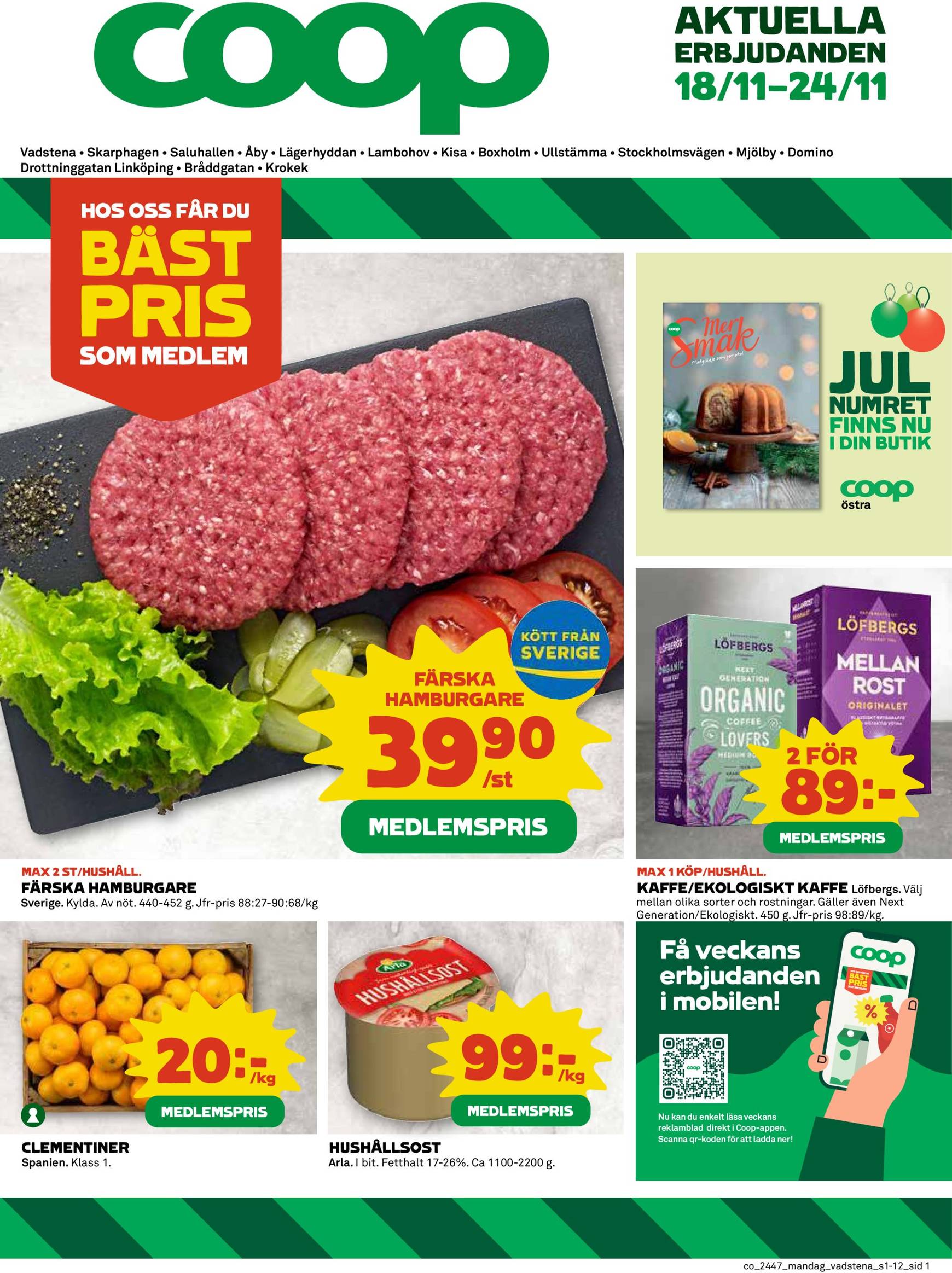 coop - Coop-reklambladet är giltigt från 18.11. - 24.11.