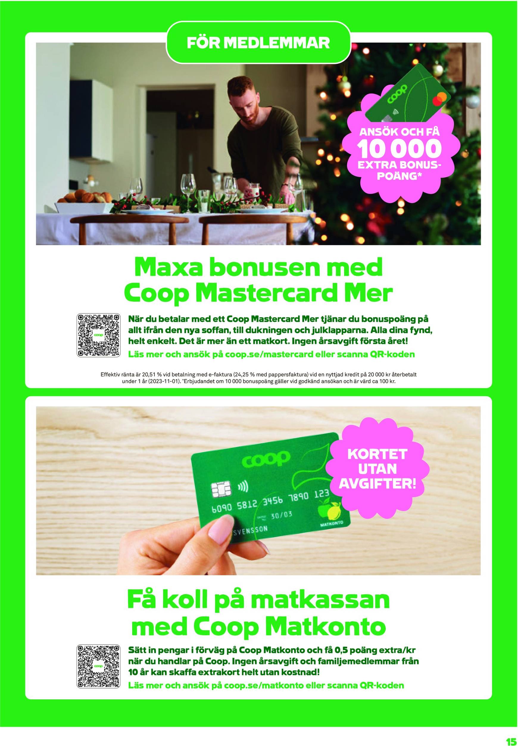 coop - Stora Coop - Ersboda, Tomtebo-reklambladet är giltigt från 25/11 - 01/12 - page: 15