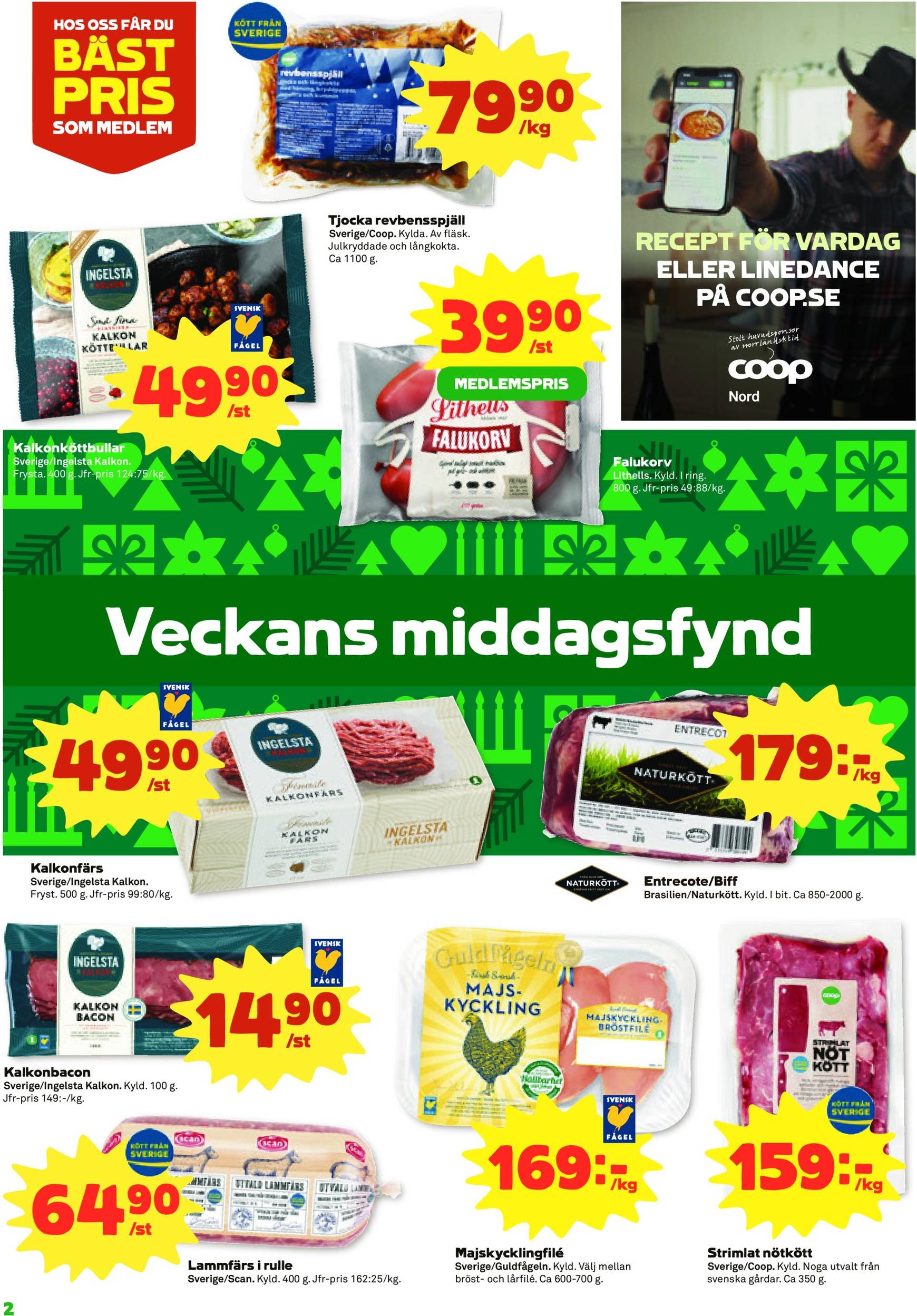 coop - Stora Coop - Ersboda, Tomtebo-reklambladet är giltigt från 25/11 - 01/12 - page: 2