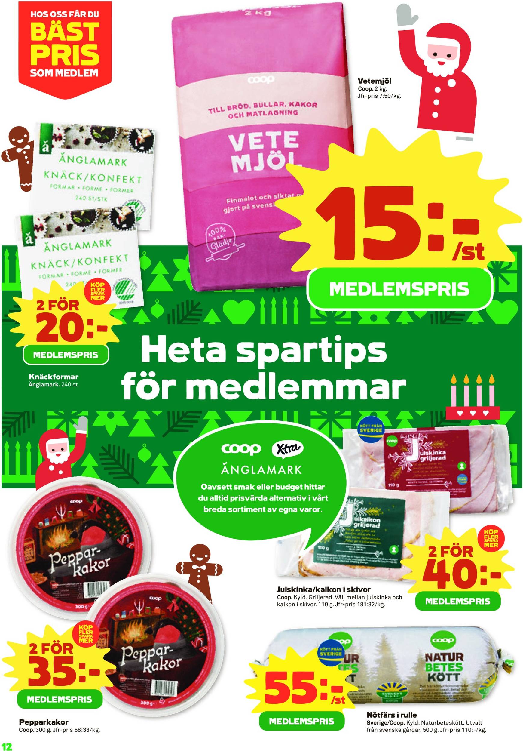 coop - Stora Coop - Ersboda, Tomtebo-reklambladet är giltigt från 25/11 - 01/12 - page: 12