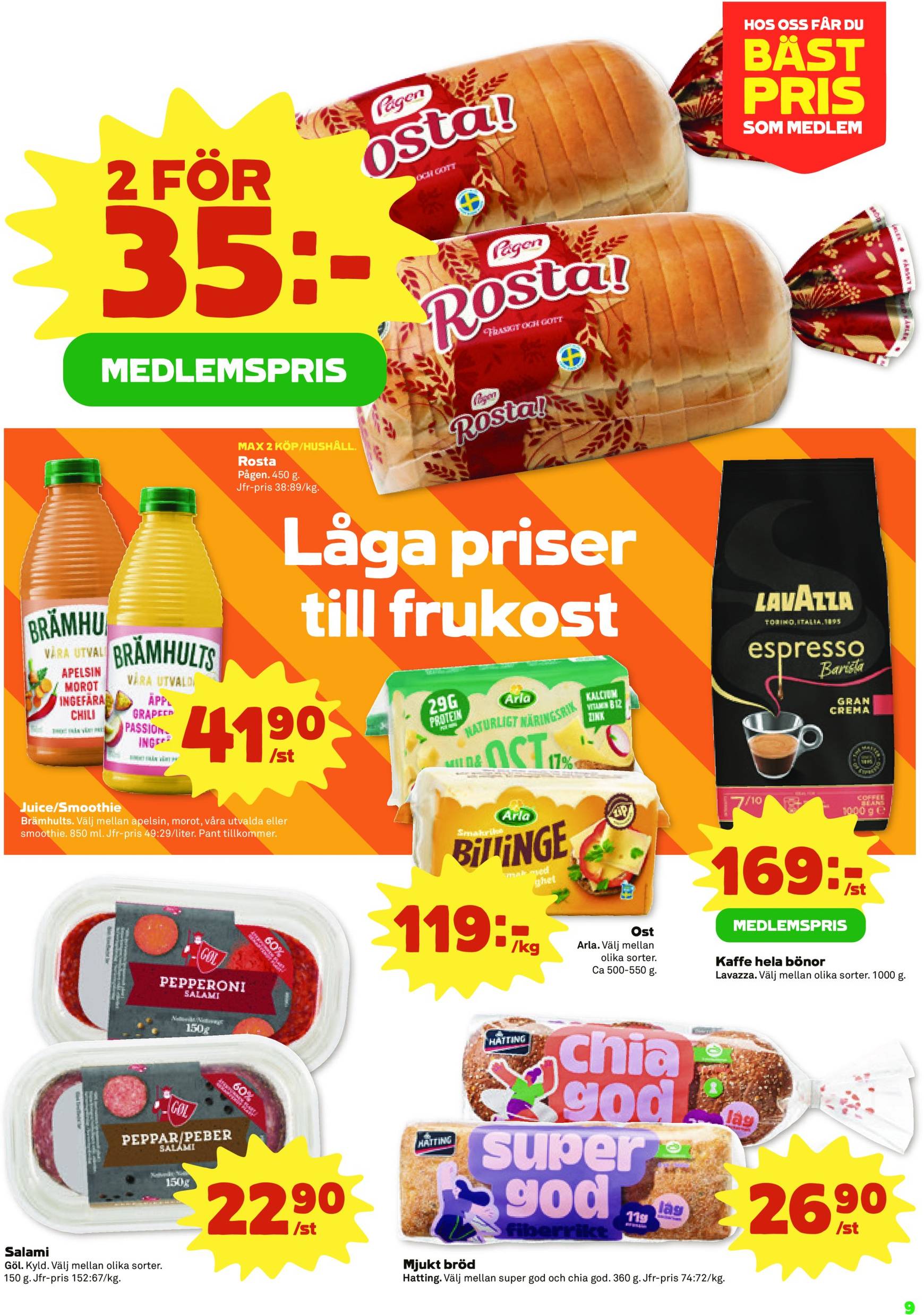 coop - Stora Coop - Ersboda, Tomtebo-reklambladet är giltigt från 25/11 - 01/12 - page: 9