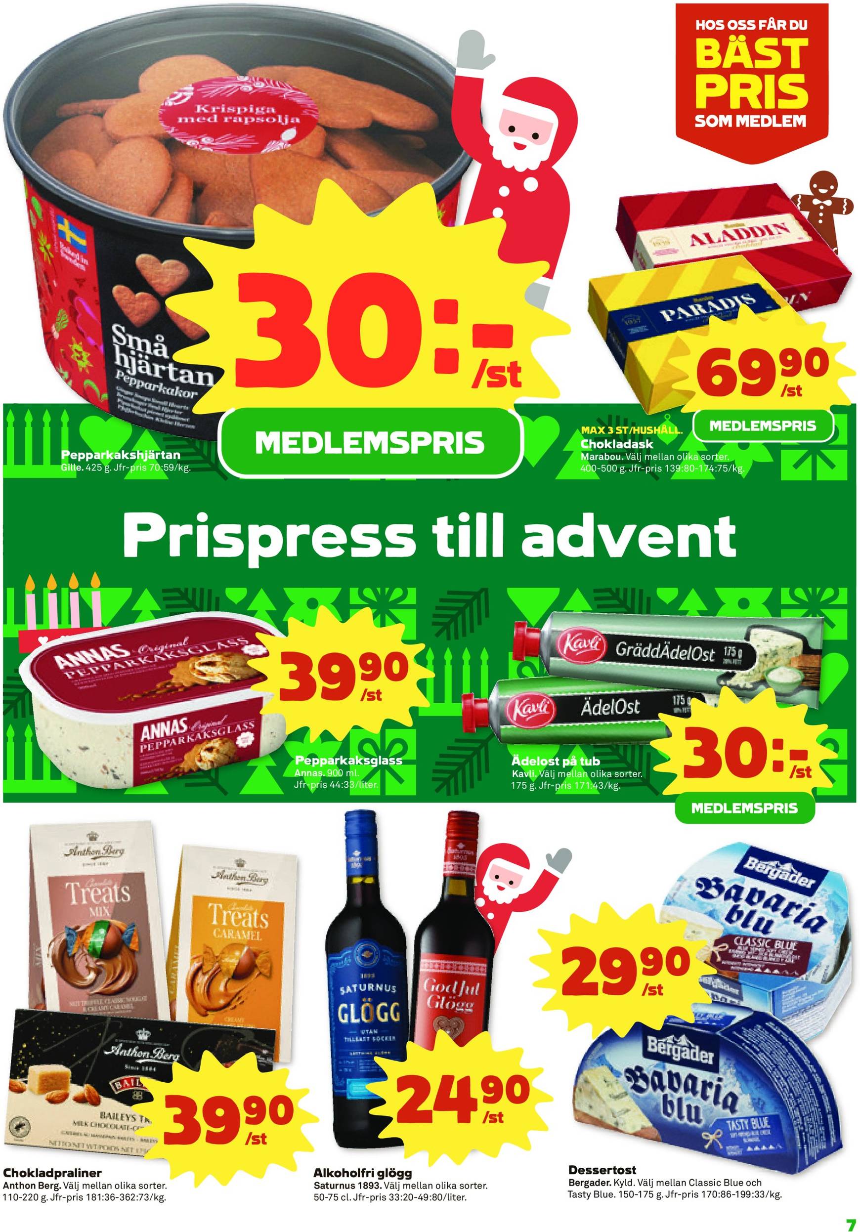 coop - Stora Coop - Ersboda, Tomtebo-reklambladet är giltigt från 25/11 - 01/12 - page: 7