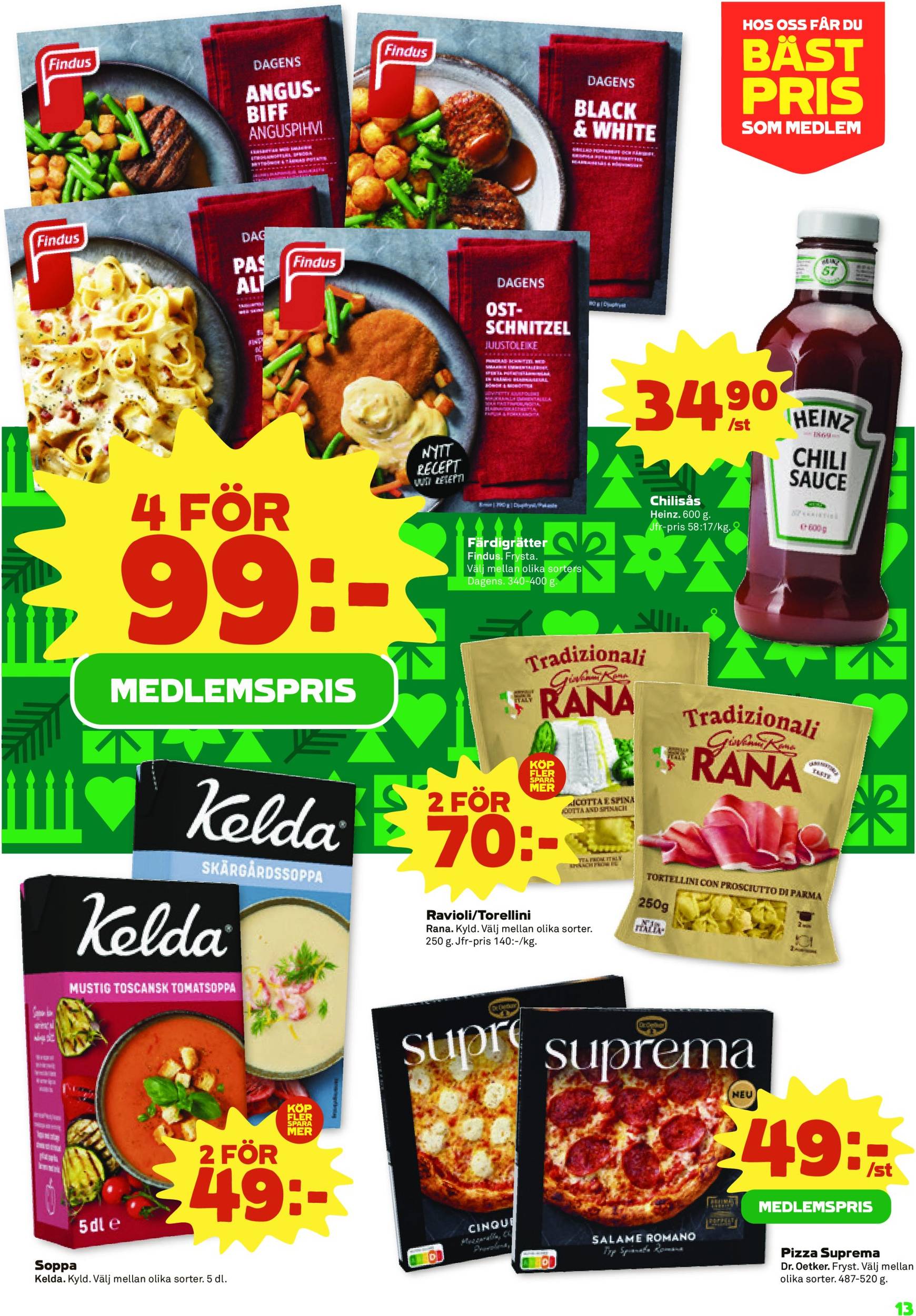 coop - Stora Coop - Ersboda, Tomtebo-reklambladet är giltigt från 25/11 - 01/12 - page: 13