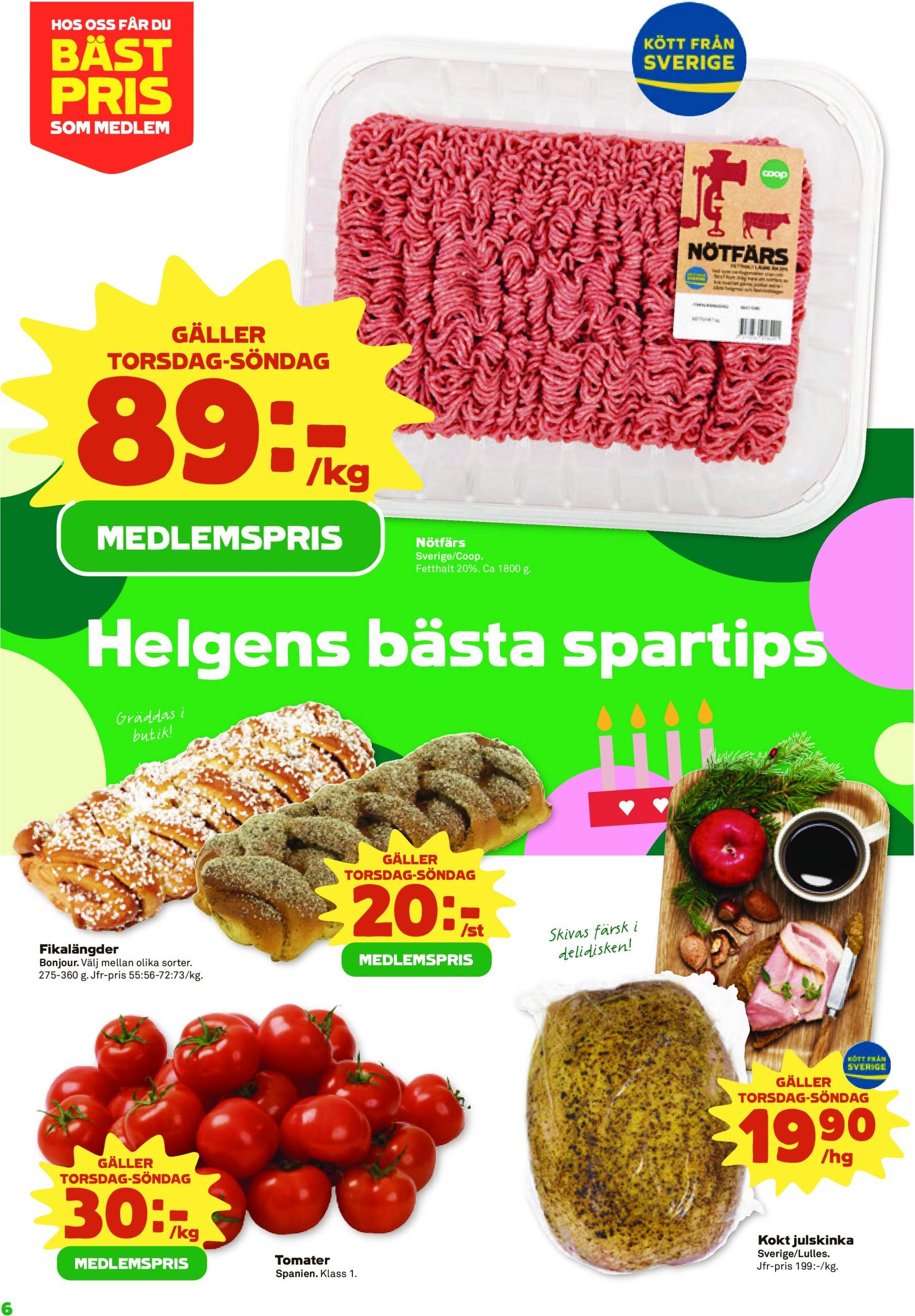 coop - Stora Coop - Ersboda, Tomtebo-reklambladet är giltigt från 25/11 - 01/12 - page: 6