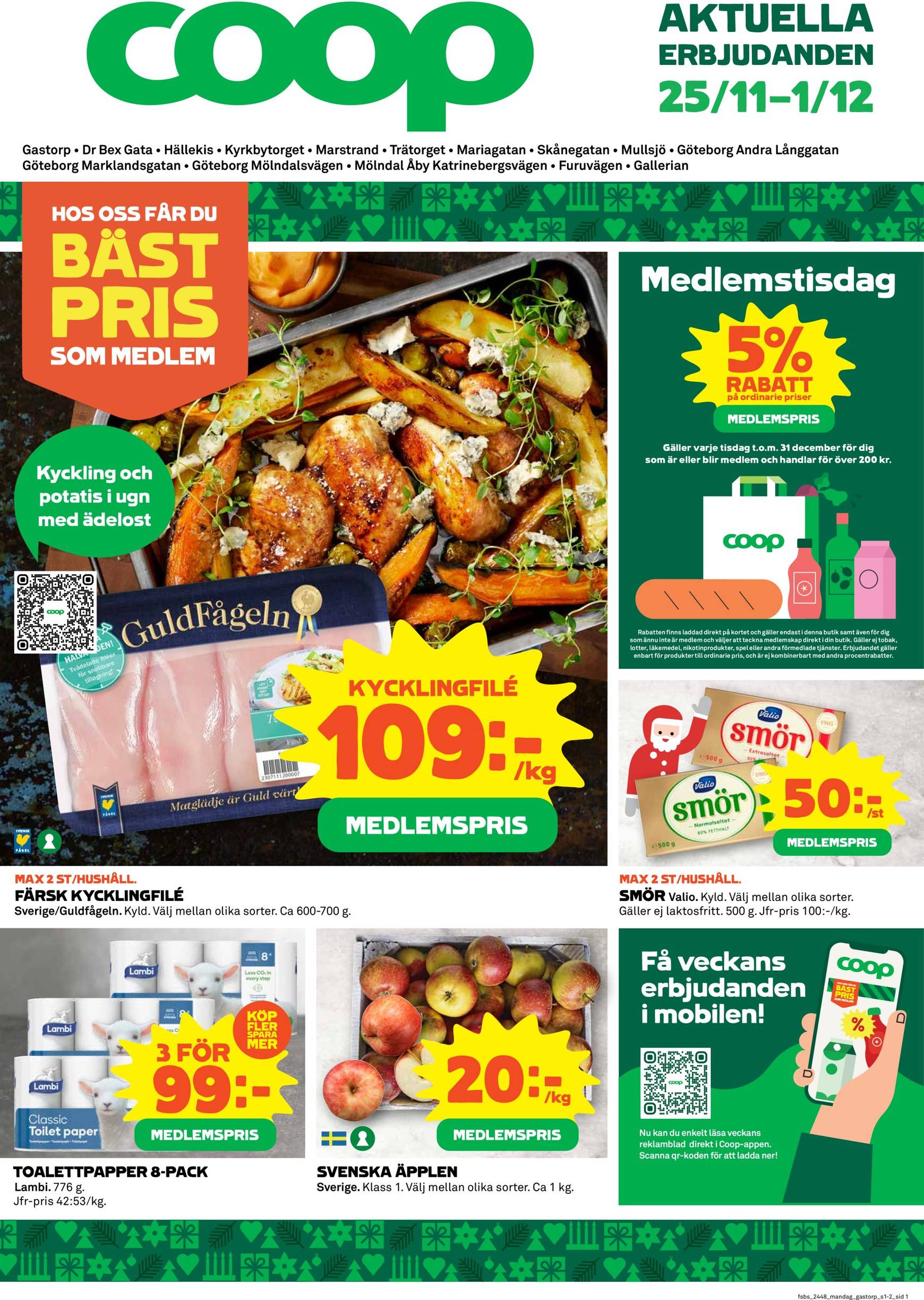 coop - Coop-reklambladet är giltigt från 25/11 - 01/12