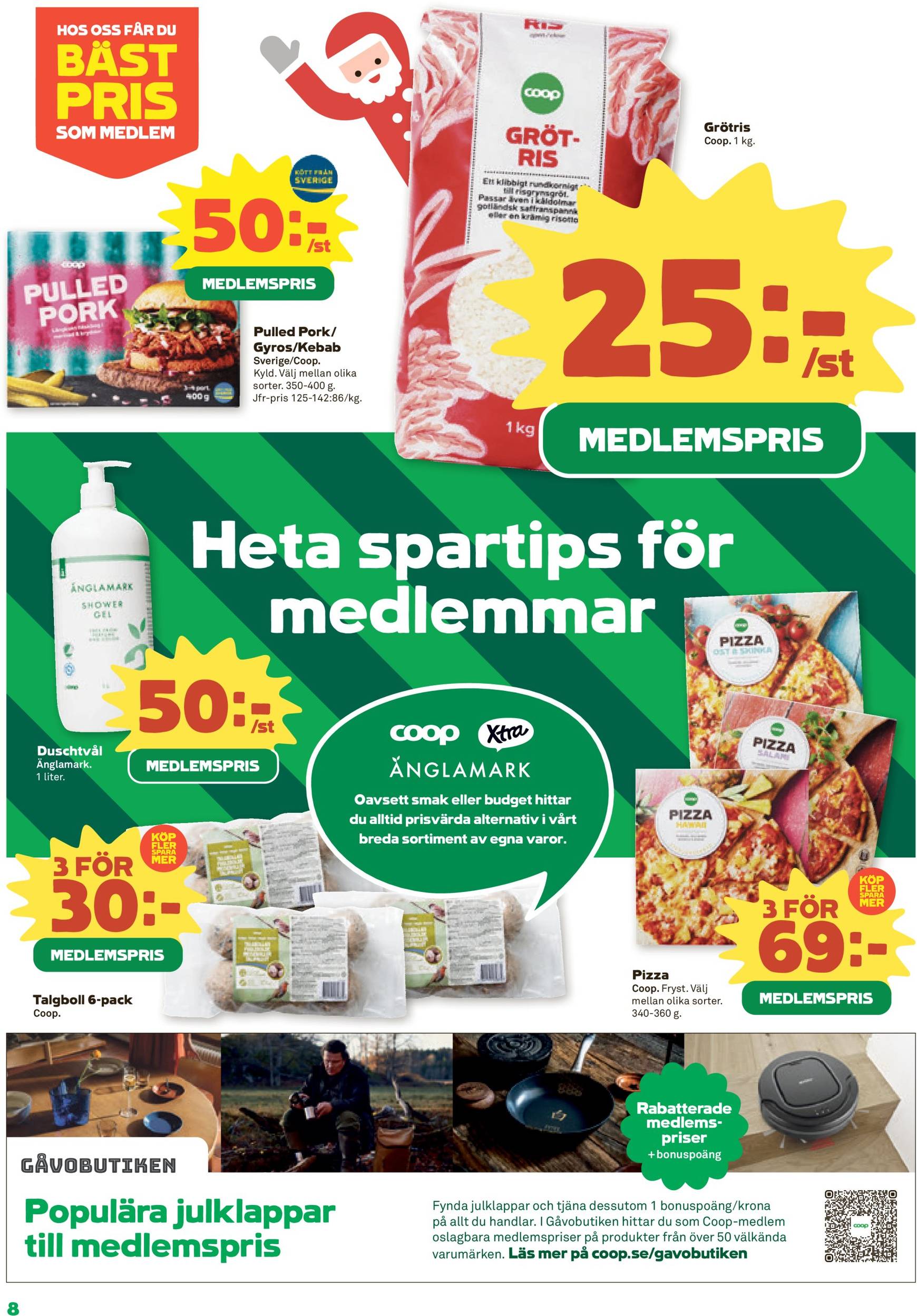 coop - Stora Coop - Ersboda, Tomtebo-reklambladet är giltigt från 02/12 - 08/12 - page: 8