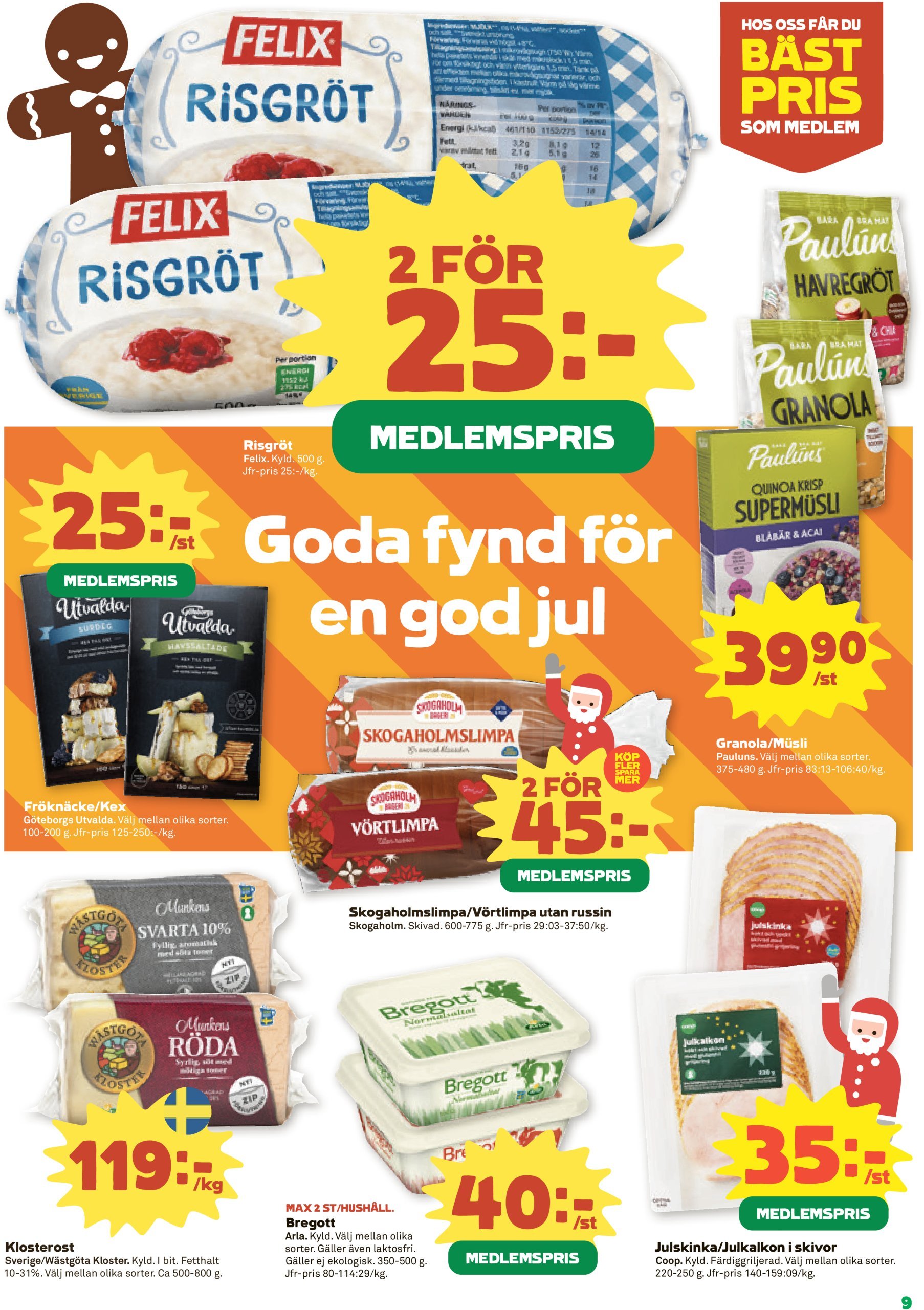 coop - Stora Coop - Ersboda, Tomtebo-reklambladet giltigt från 09/12 - 15/12 - page: 9