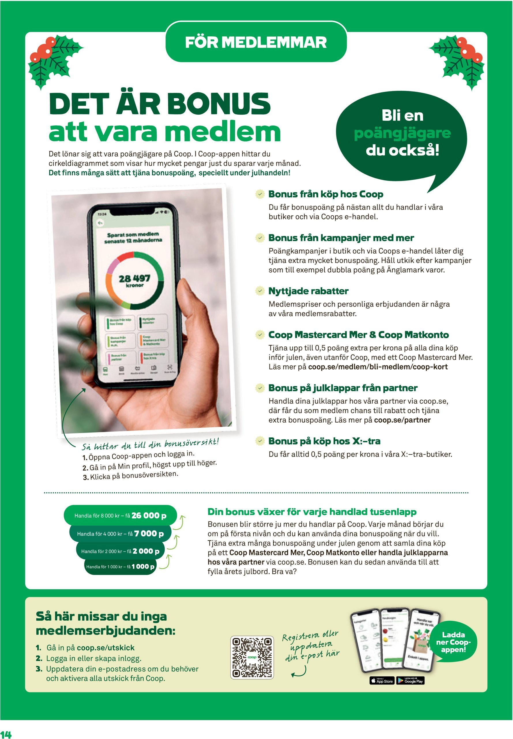 coop - Stora Coop - Ersboda, Tomtebo-reklambladet giltigt från 09/12 - 15/12 - page: 14