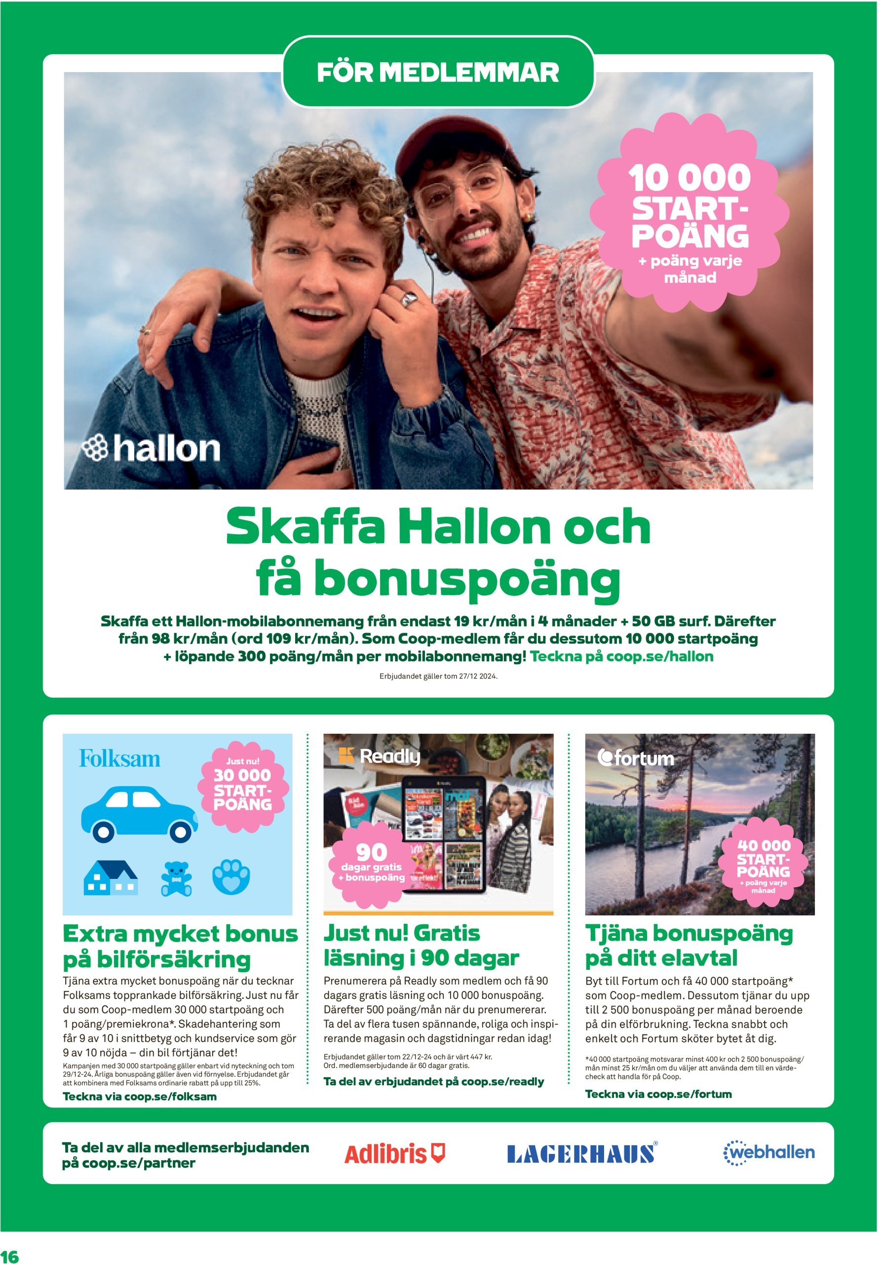 coop - Stora Coop - Ersboda, Tomtebo-reklambladet giltigt från 09/12 - 15/12 - page: 16