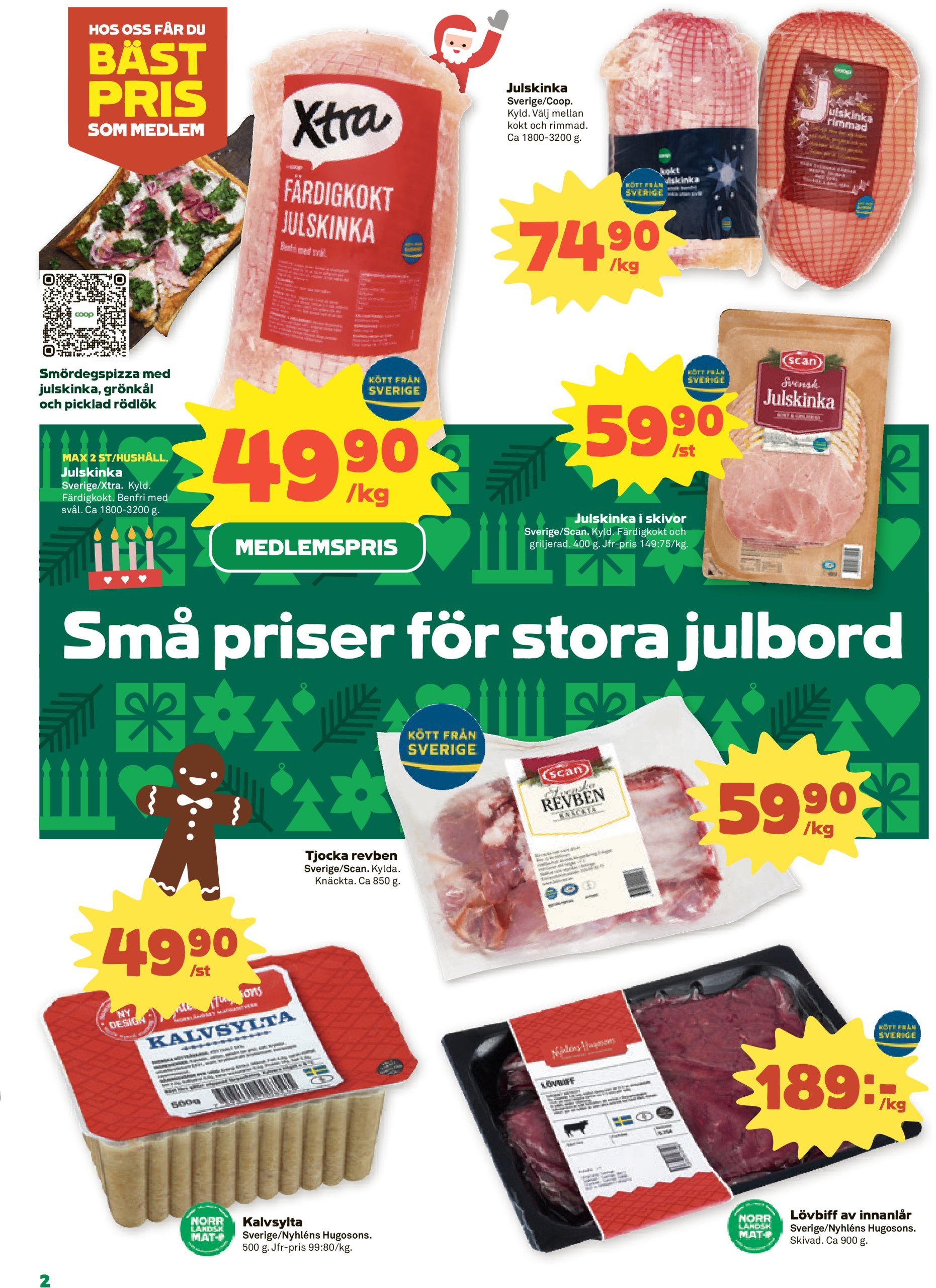 coop - Stora Coop - Ersboda, Tomtebo-reklambladet giltigt från 16/12 - 25/12 - page: 2