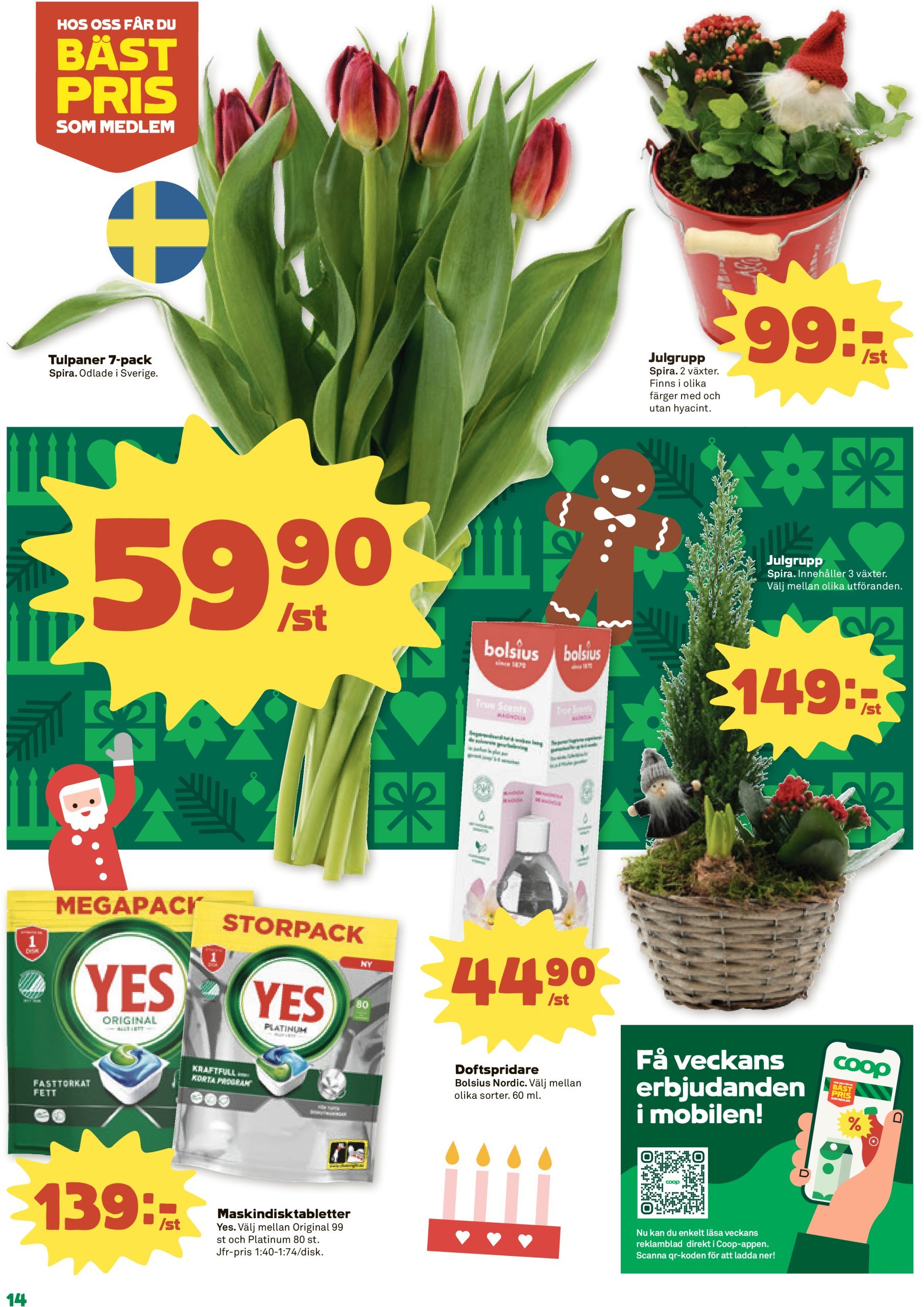 coop - Stora Coop - Ersboda, Tomtebo-reklambladet giltigt från 16/12 - 25/12 - page: 14