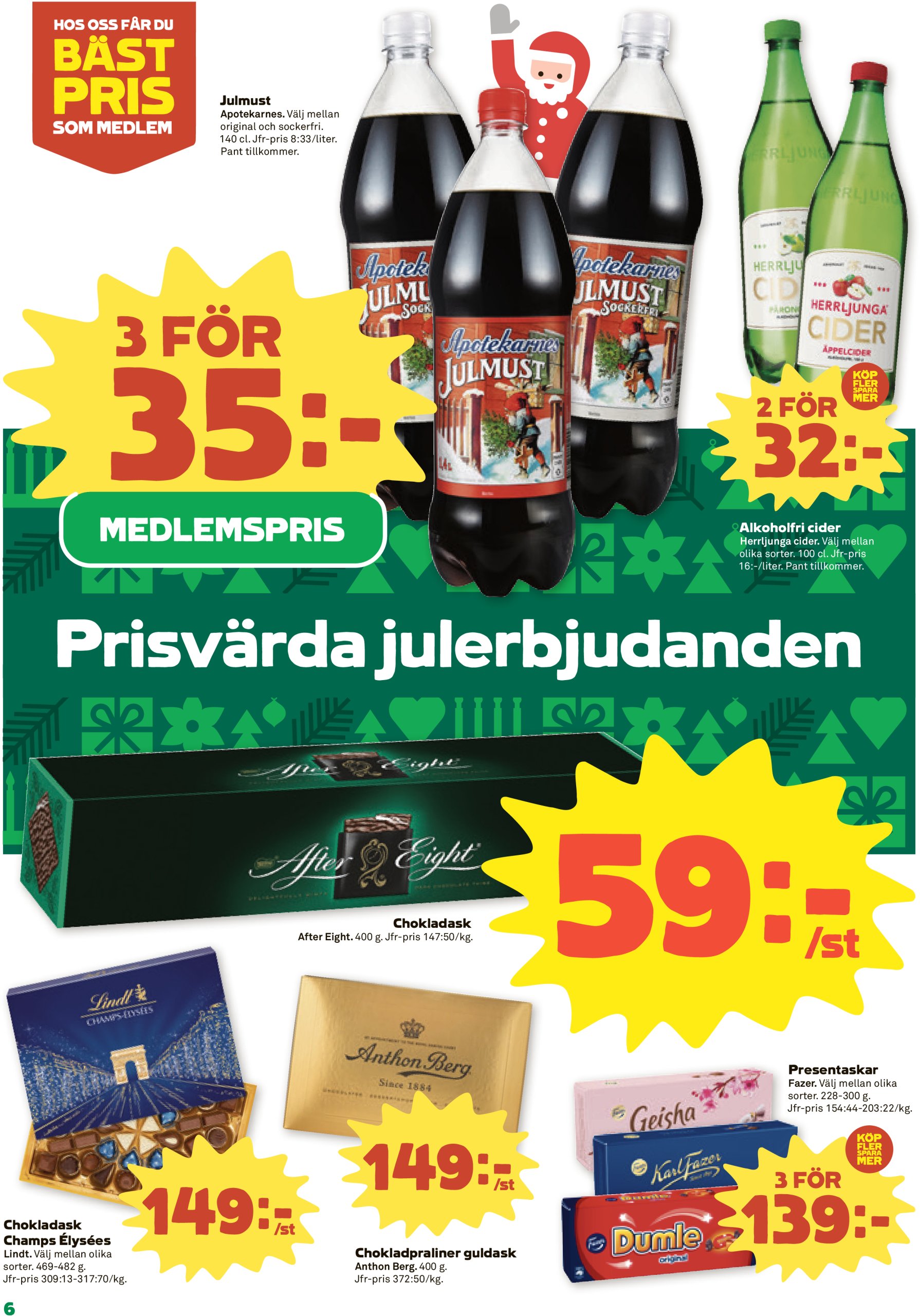 coop - Stora Coop - Ersboda, Tomtebo-reklambladet giltigt från 16/12 - 25/12 - page: 6