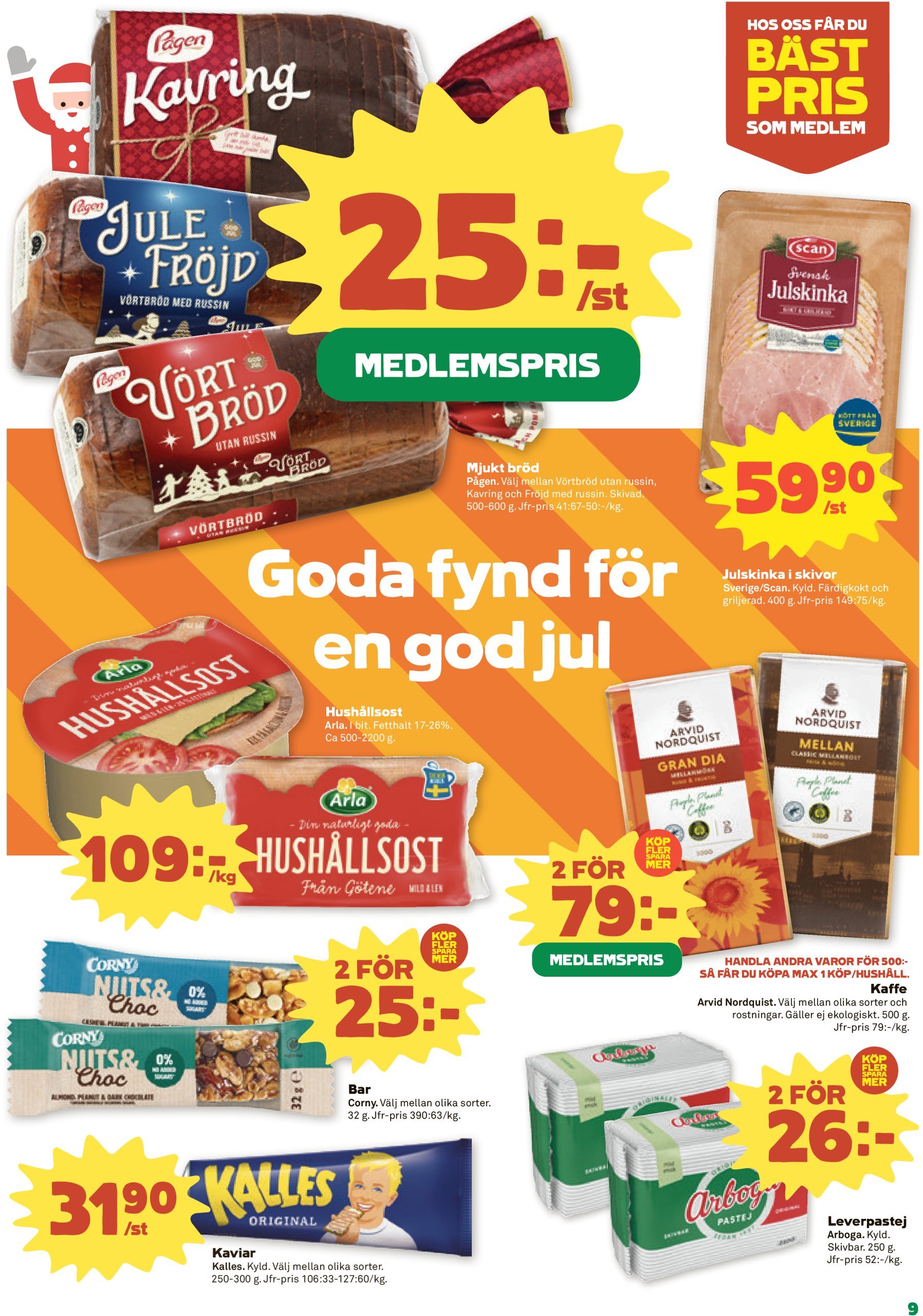 coop - Stora Coop - Ersboda, Tomtebo-reklambladet giltigt från 16/12 - 25/12 - page: 9