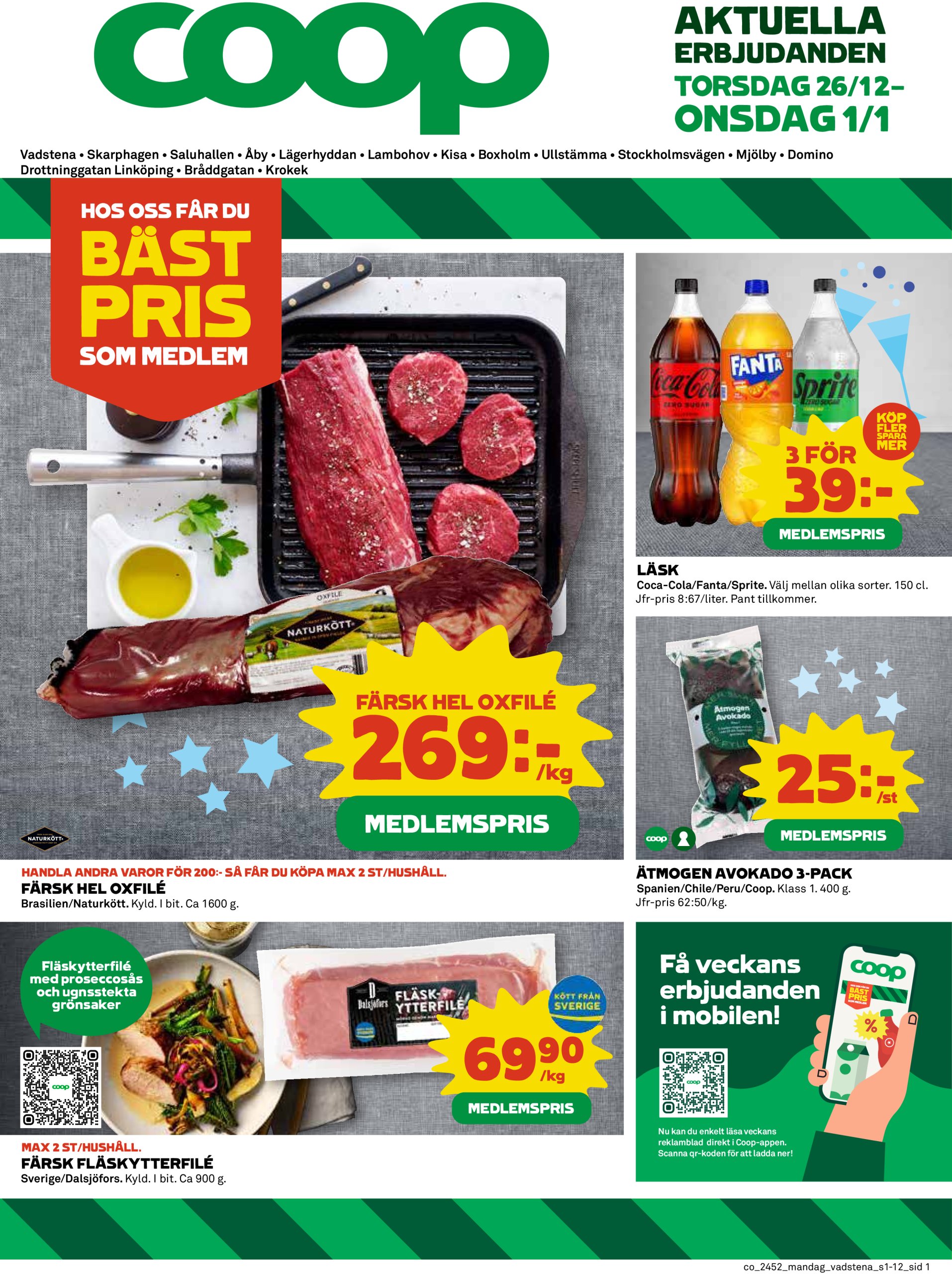 coop - Coop-reklambladet giltigt från 26/12 - 01/01