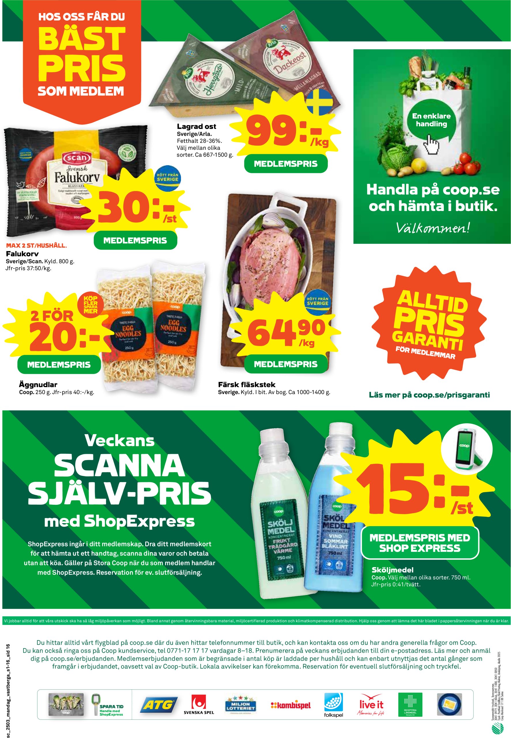 coop - Stora Coop-reklambladet giltigt från 13/01 - 19/01 - page: 16