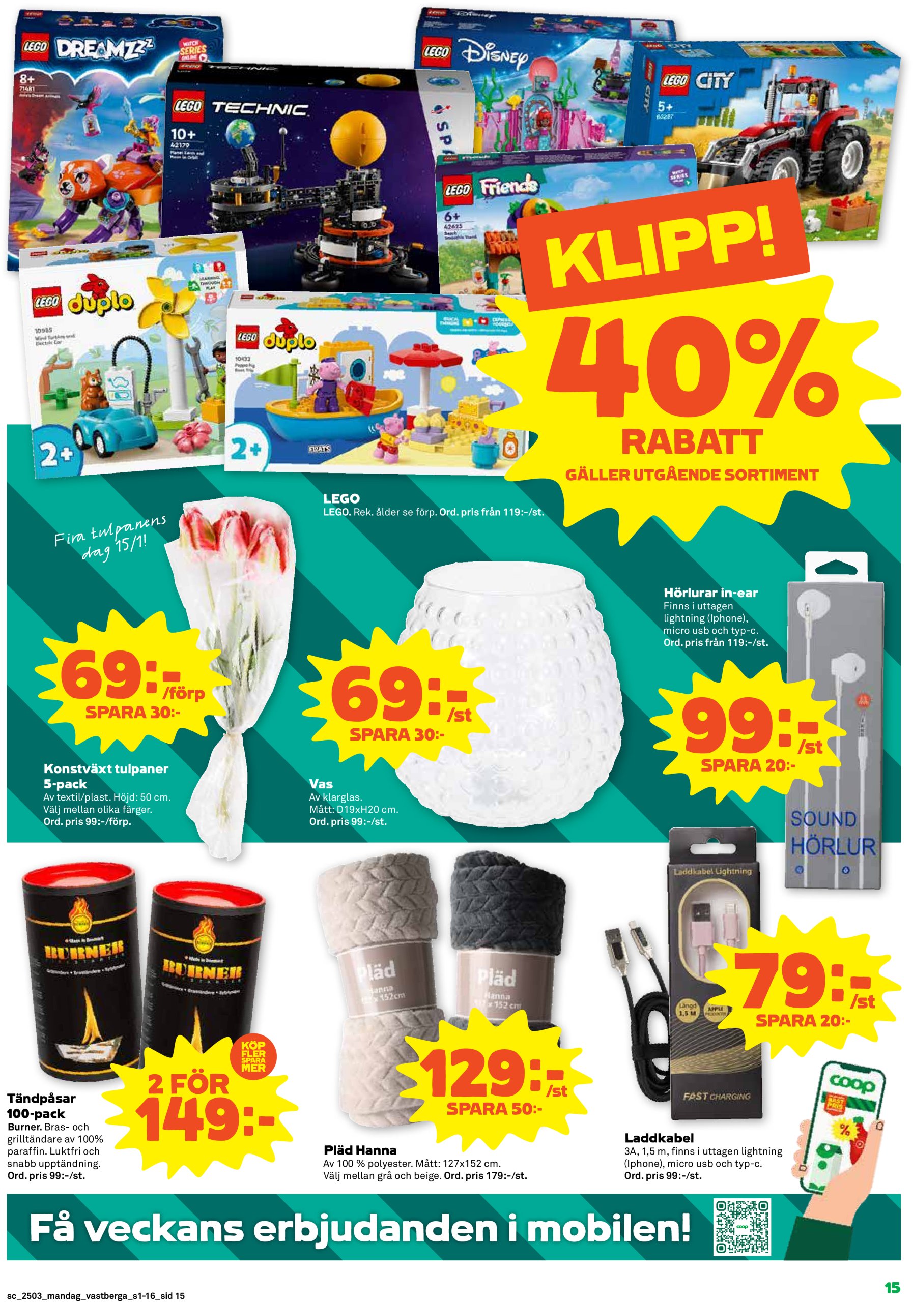 coop - Stora Coop-reklambladet giltigt från 13/01 - 19/01 - page: 15