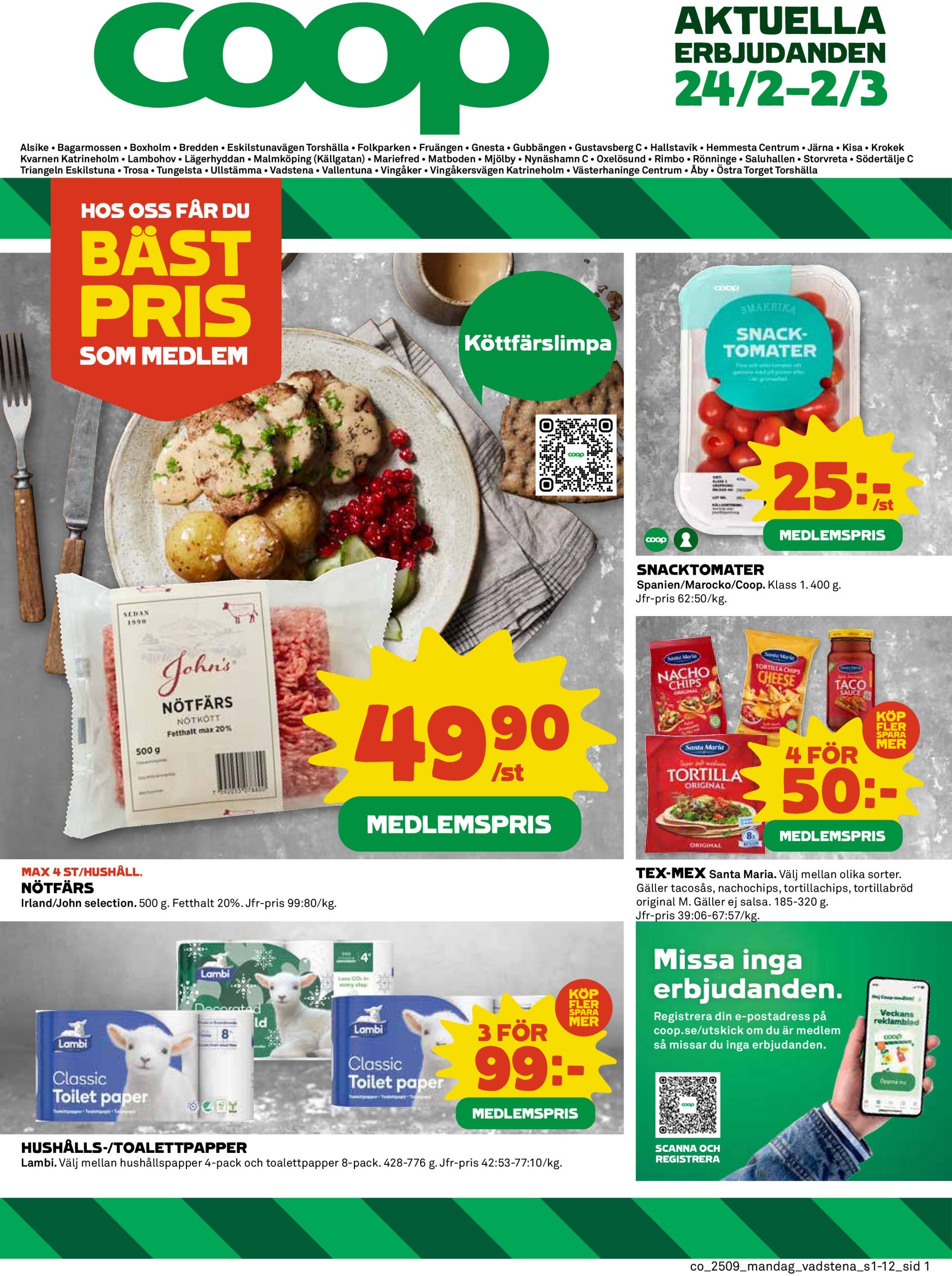 coop - Coop-reklambladet giltigt från 24/02 - 02/03