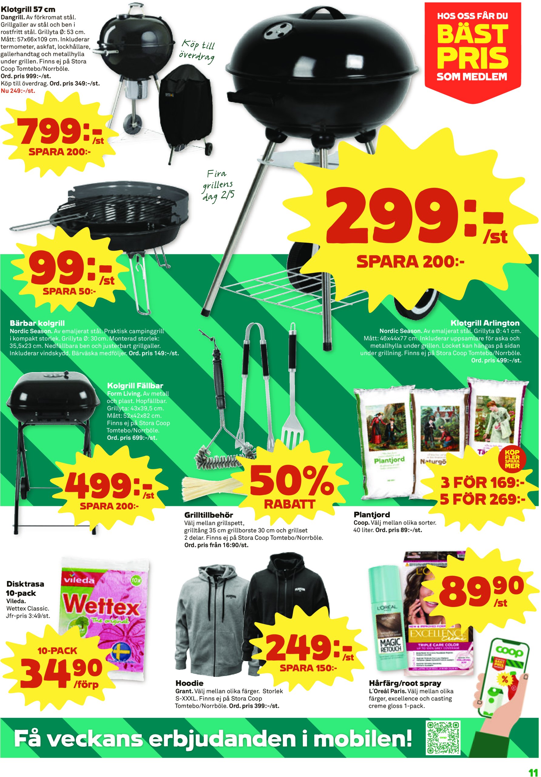 coop - Stora Coop-reklambladet giltigt från 28/04 - 04/05 - page: 11