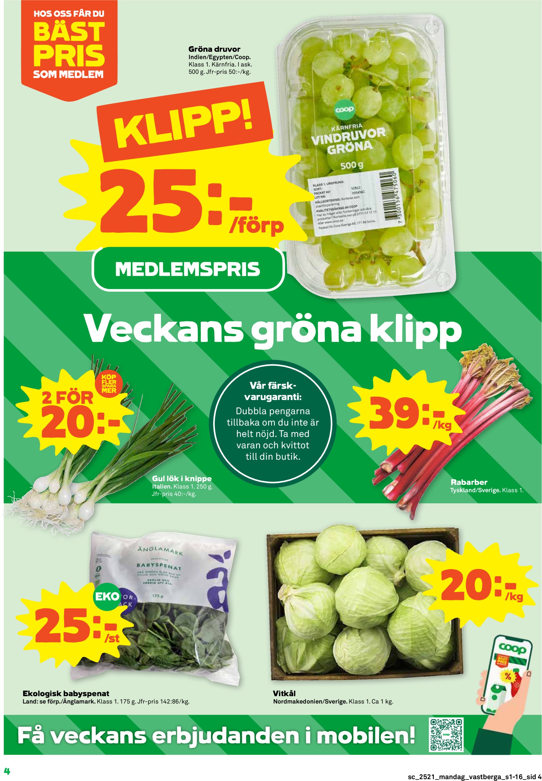 coop - Stora Coop - Arninge, Stuvsta, Huddinge, Danderyd, Garnisonen Linköping, Haninge, Häggvik-reklambladet giltigt från 19/05 - 25/05 - page: 4