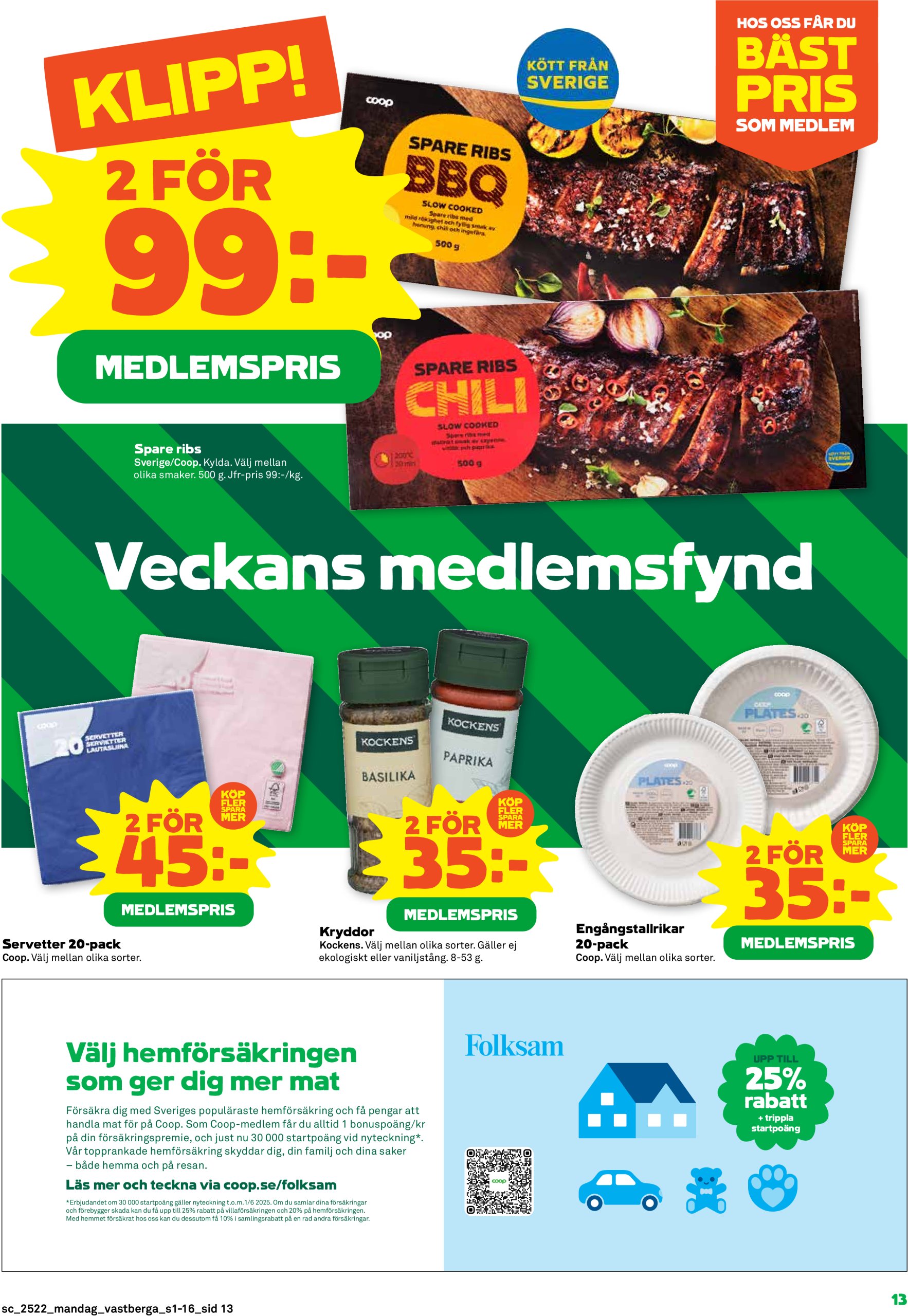 coop - Stora Coop-reklambladet giltigt från 26/05 - 01/06 - page: 13
