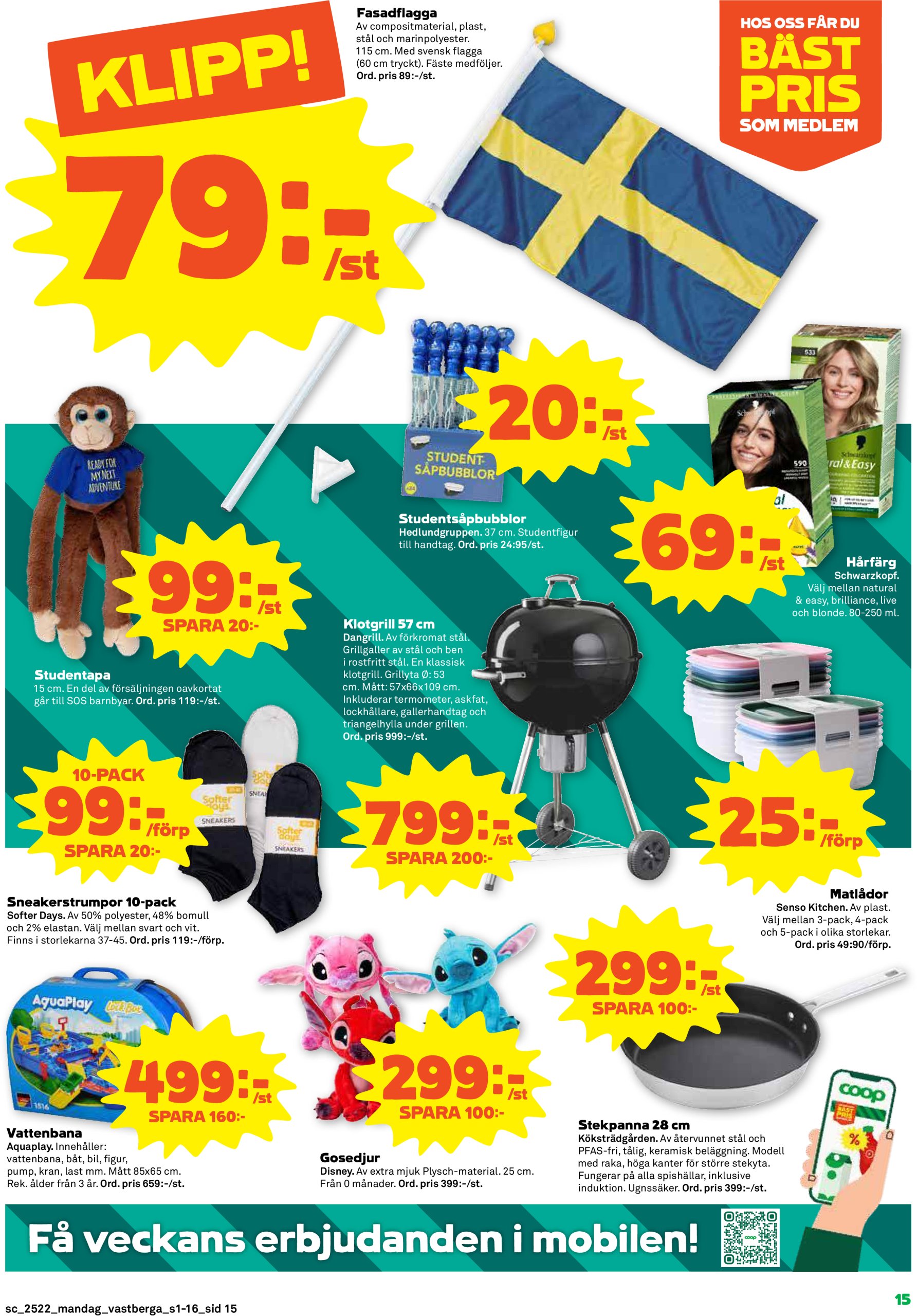 coop - Stora Coop-reklambladet giltigt från 26/05 - 01/06 - page: 15