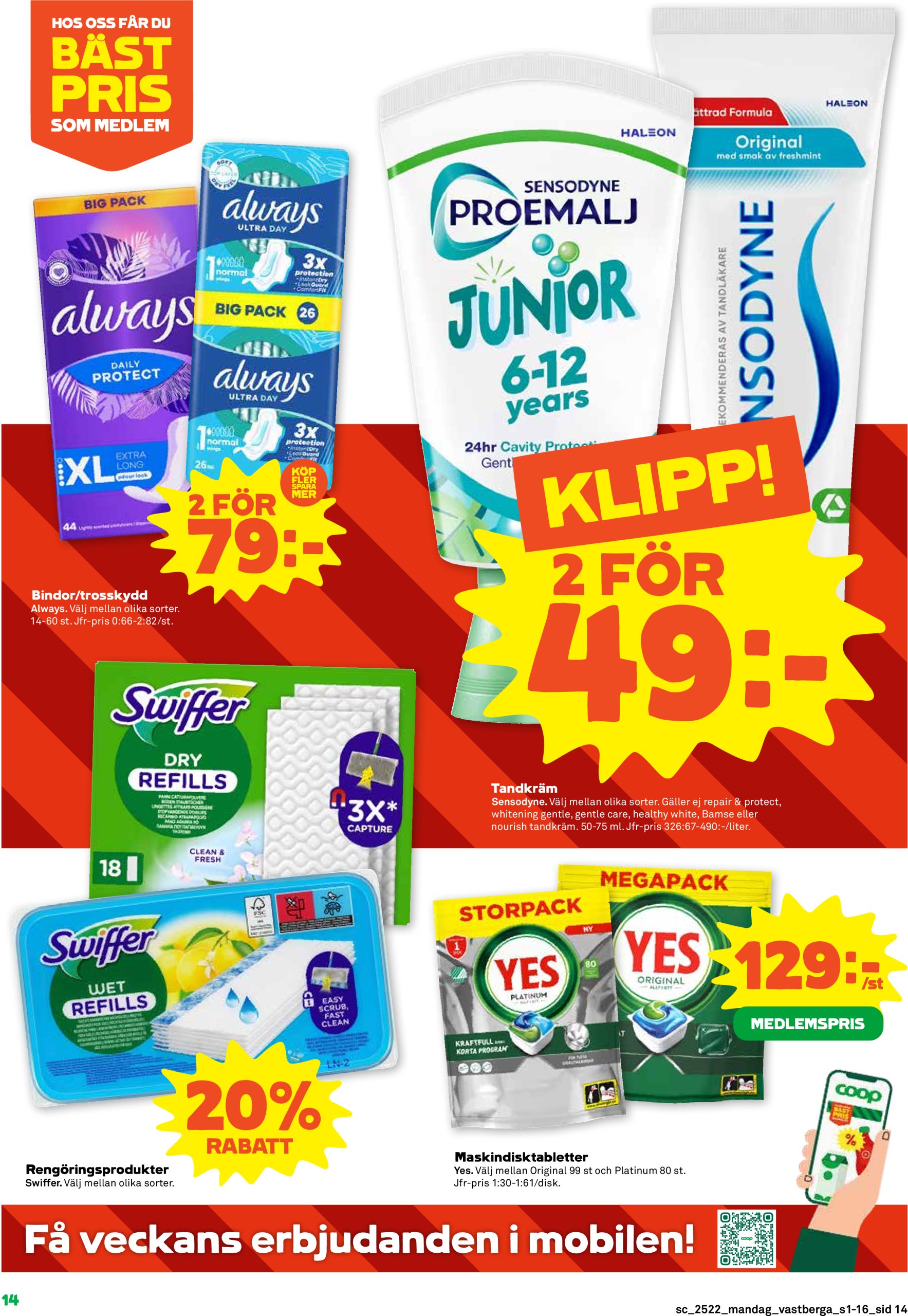 coop - Stora Coop-reklambladet giltigt från 26/05 - 01/06 - page: 14
