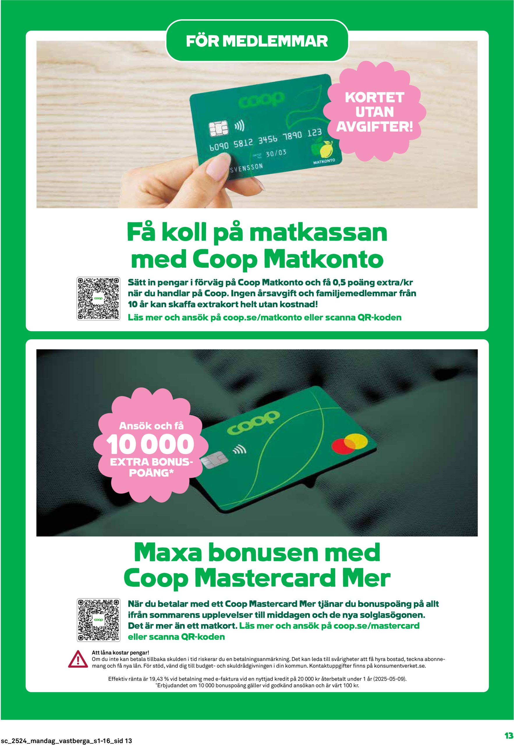 coop - Stora Coop-reklambladet giltigt från 09/06 - 15/06 - page: 13