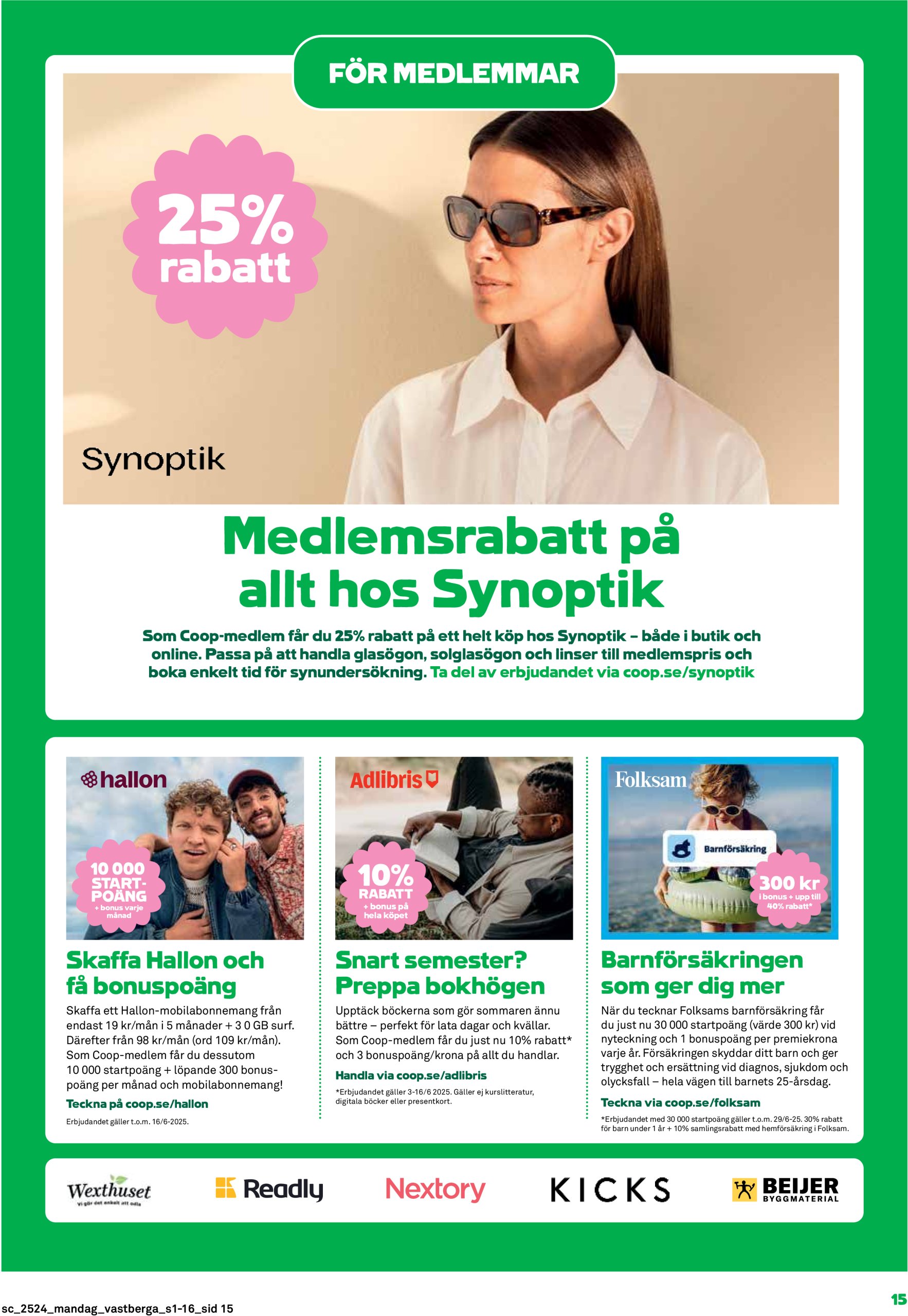 coop - Stora Coop-reklambladet giltigt från 09/06 - 15/06 - page: 15