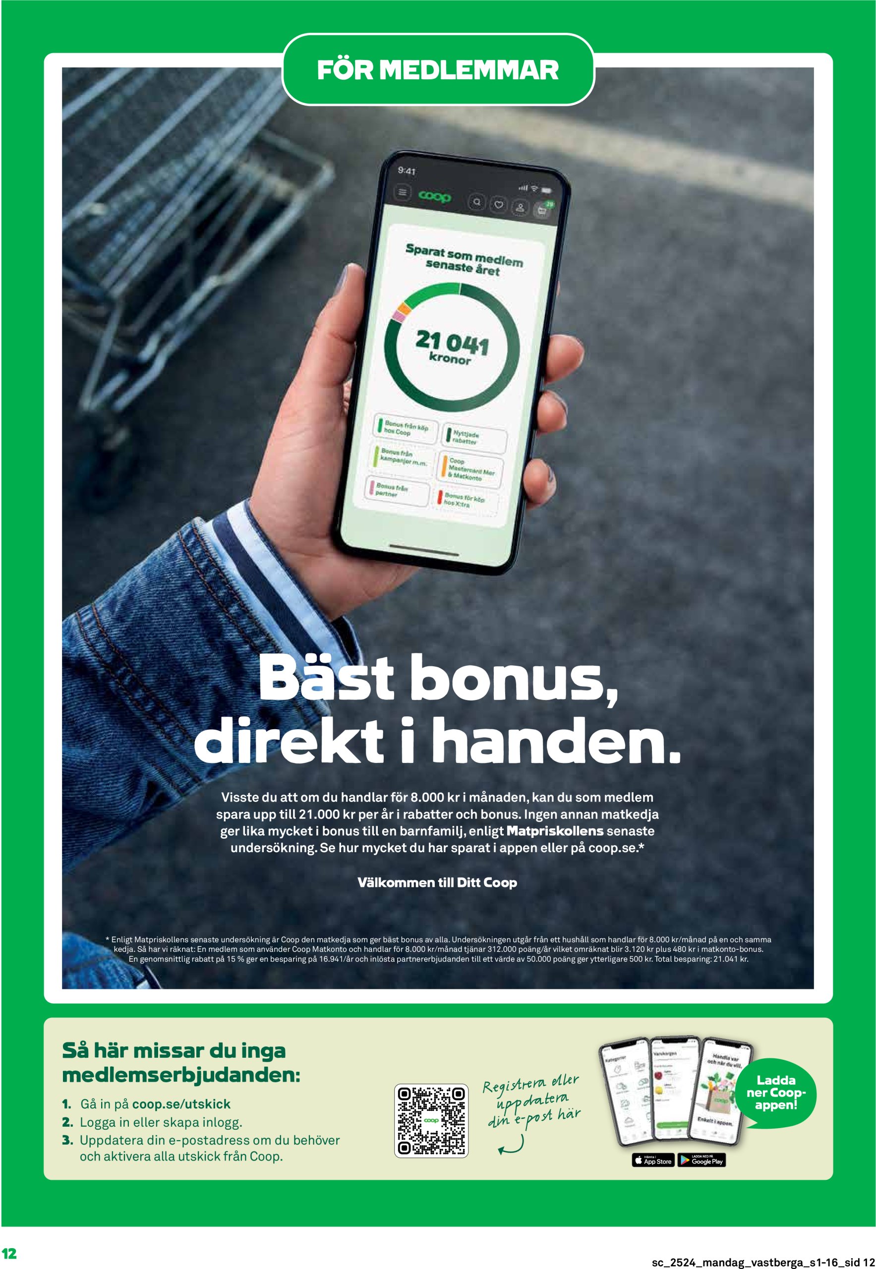 coop - Stora Coop-reklambladet giltigt från 09/06 - 15/06 - page: 12