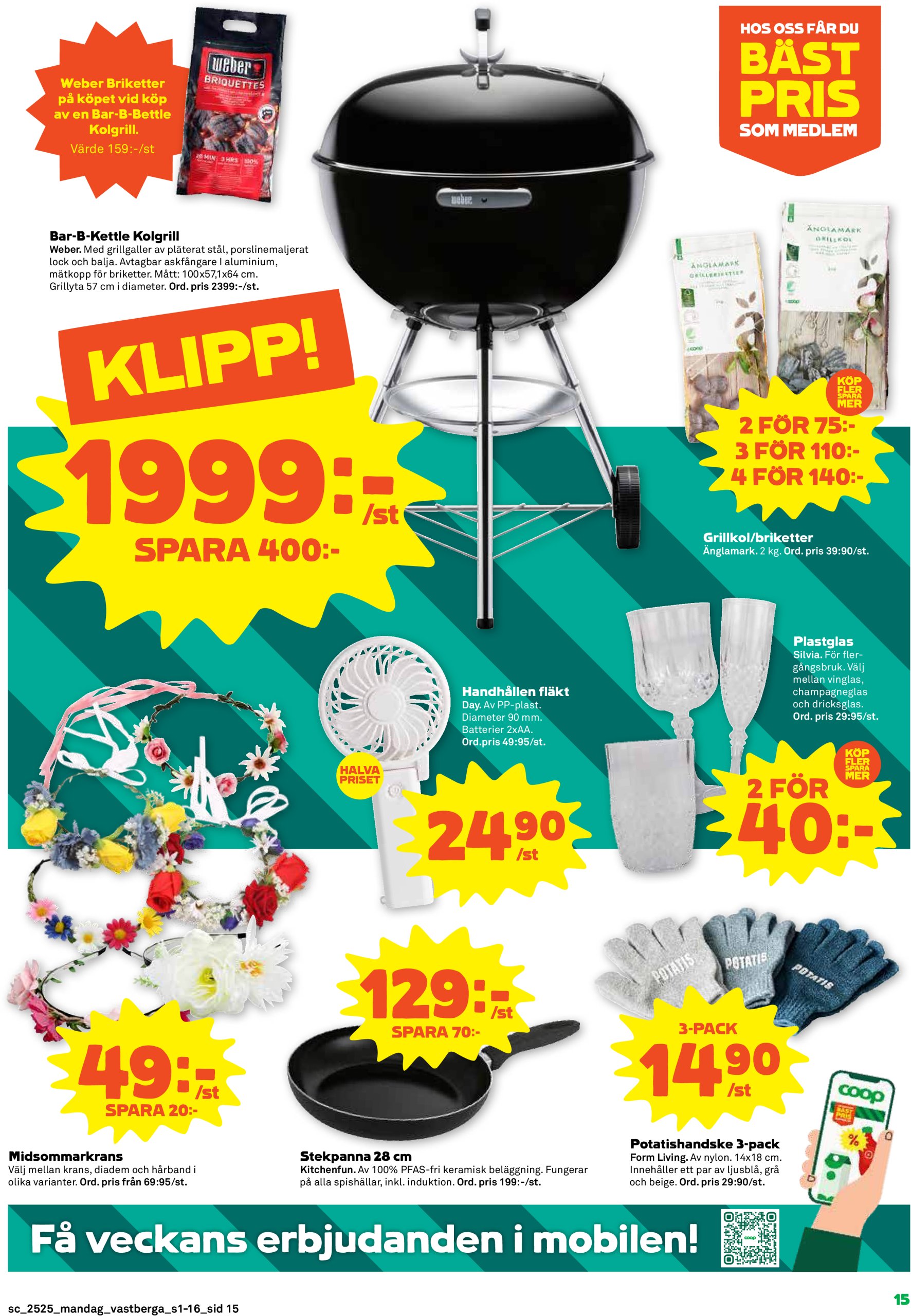 coop - Stora Coop-reklambladet giltigt från 16/06 - 22/06 - page: 15
