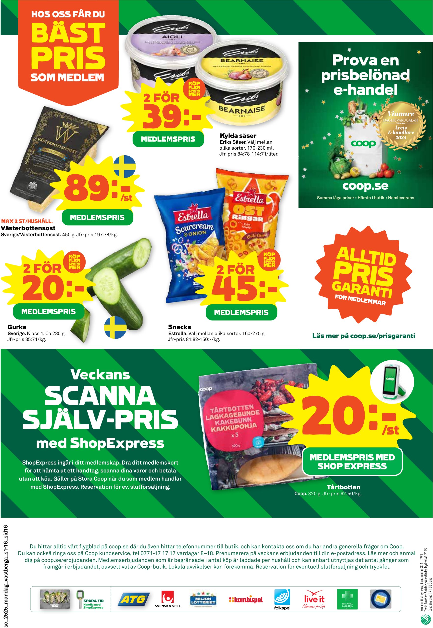 coop - Stora Coop-reklambladet giltigt från 16/06 - 22/06 - page: 16