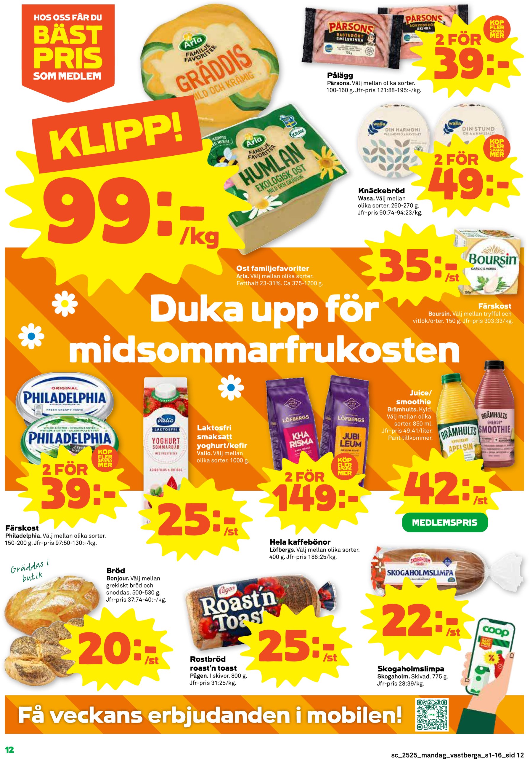 coop - Stora Coop-reklambladet giltigt från 16/06 - 22/06 - page: 12
