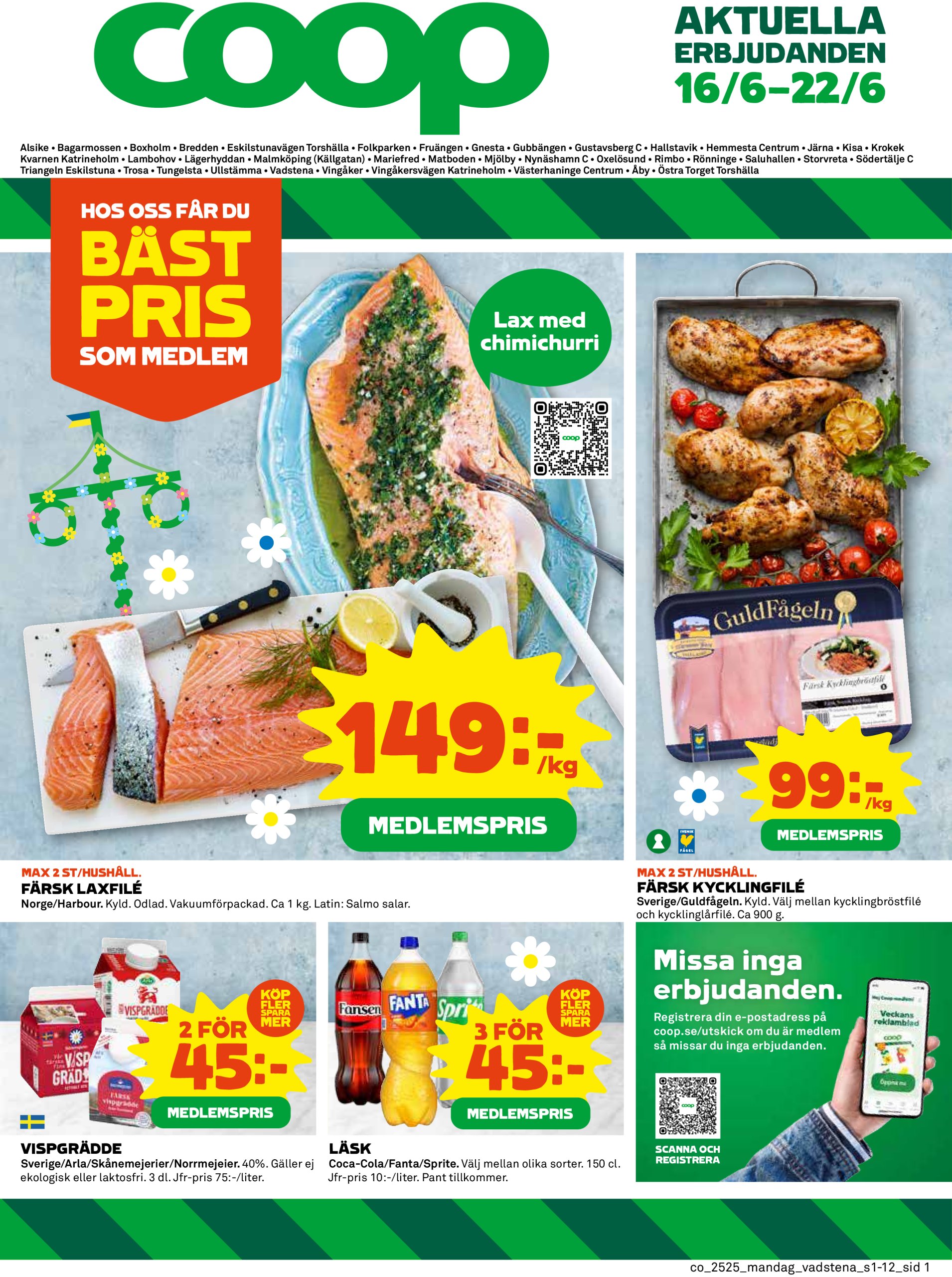 coop - Coop-reklambladet giltigt från 16/06 - 22/06