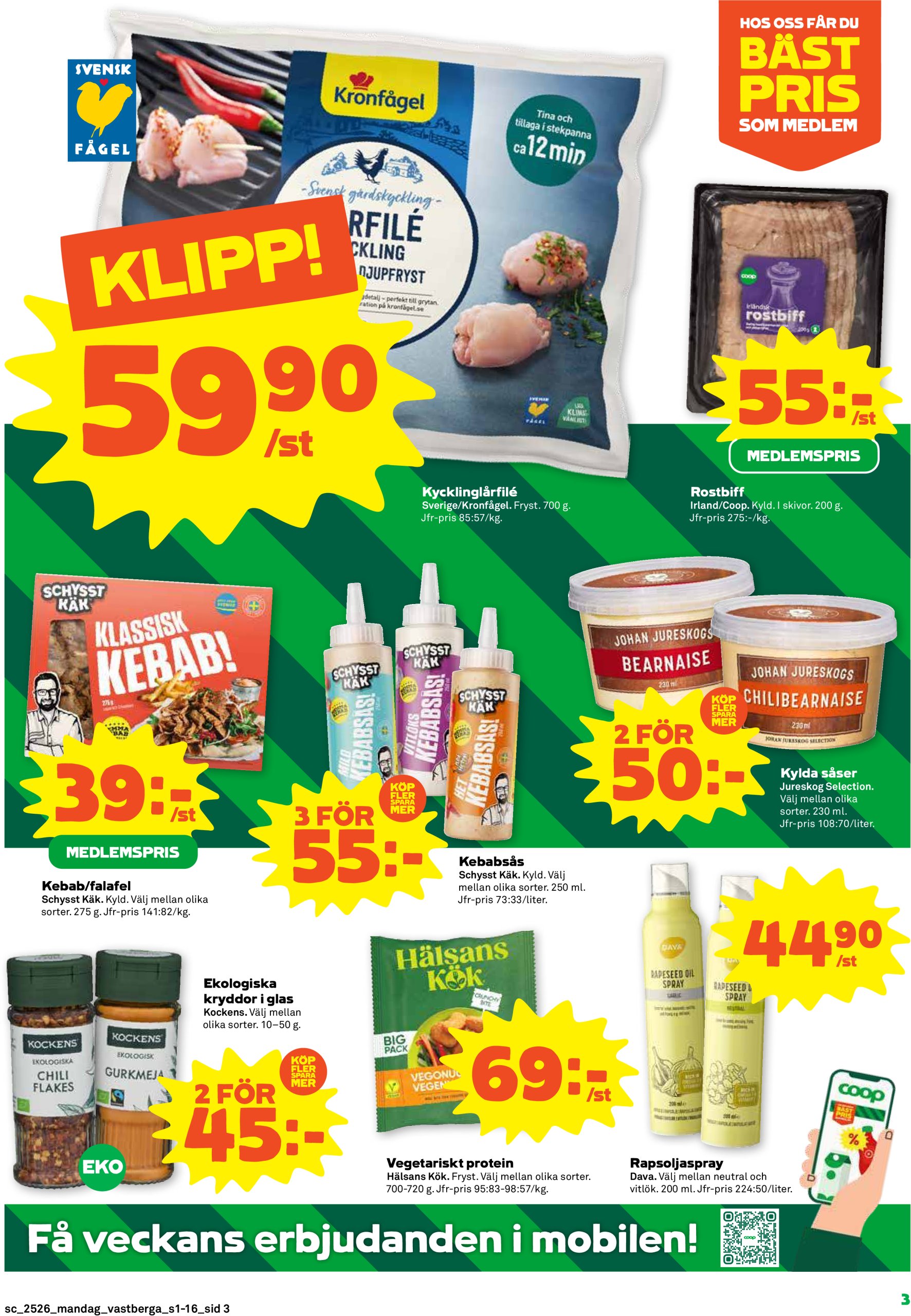 coop - Stora Coop-reklambladet giltigt från 23/06 - 29/06 - page: 3